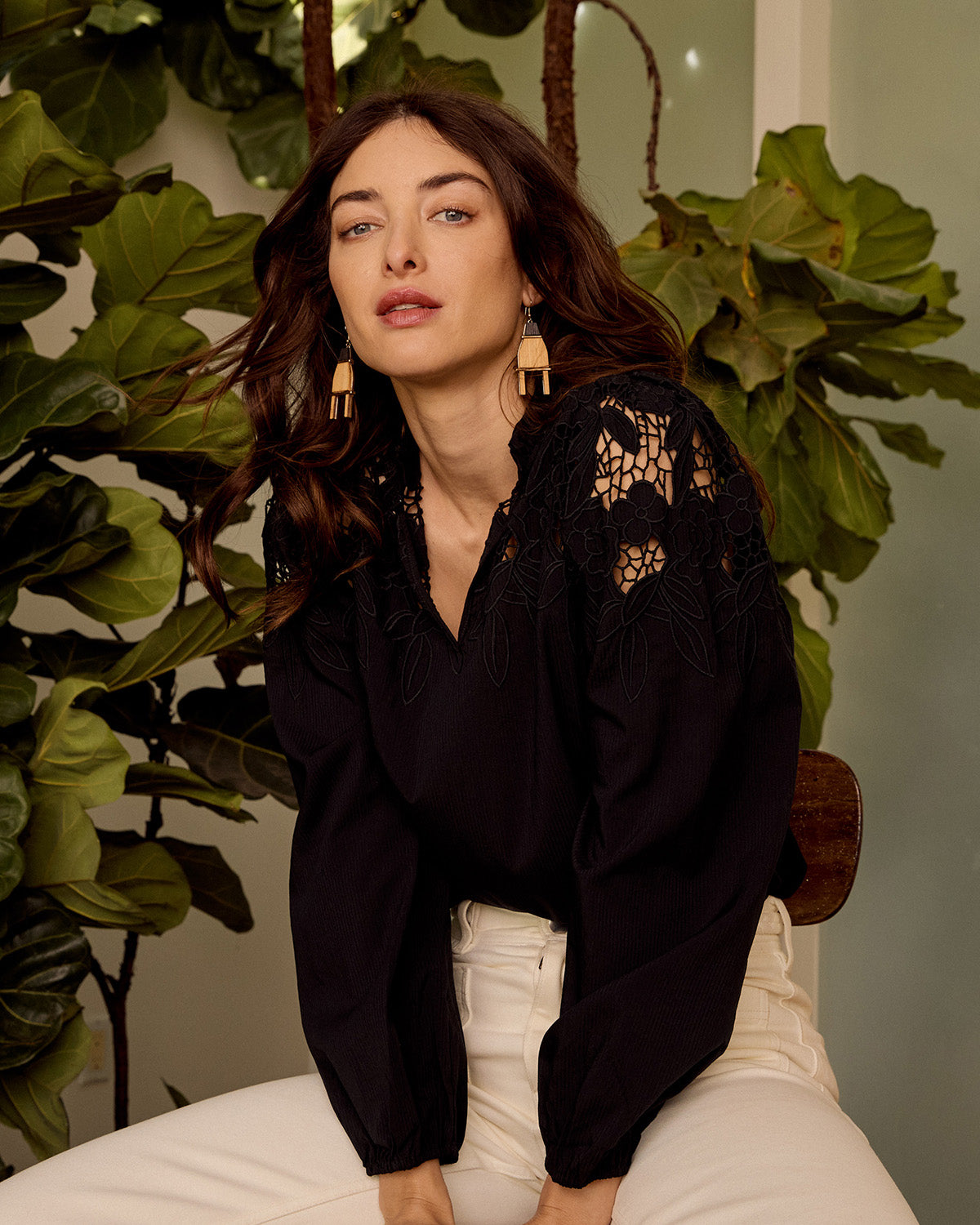 Caballero Riana Reversible Top in Black