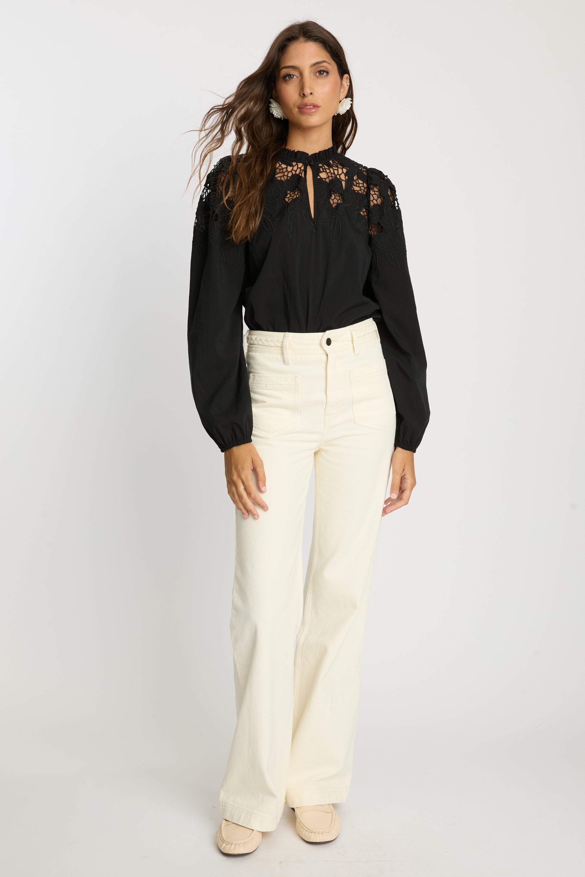 Caballero Riana Reversible Top in Black