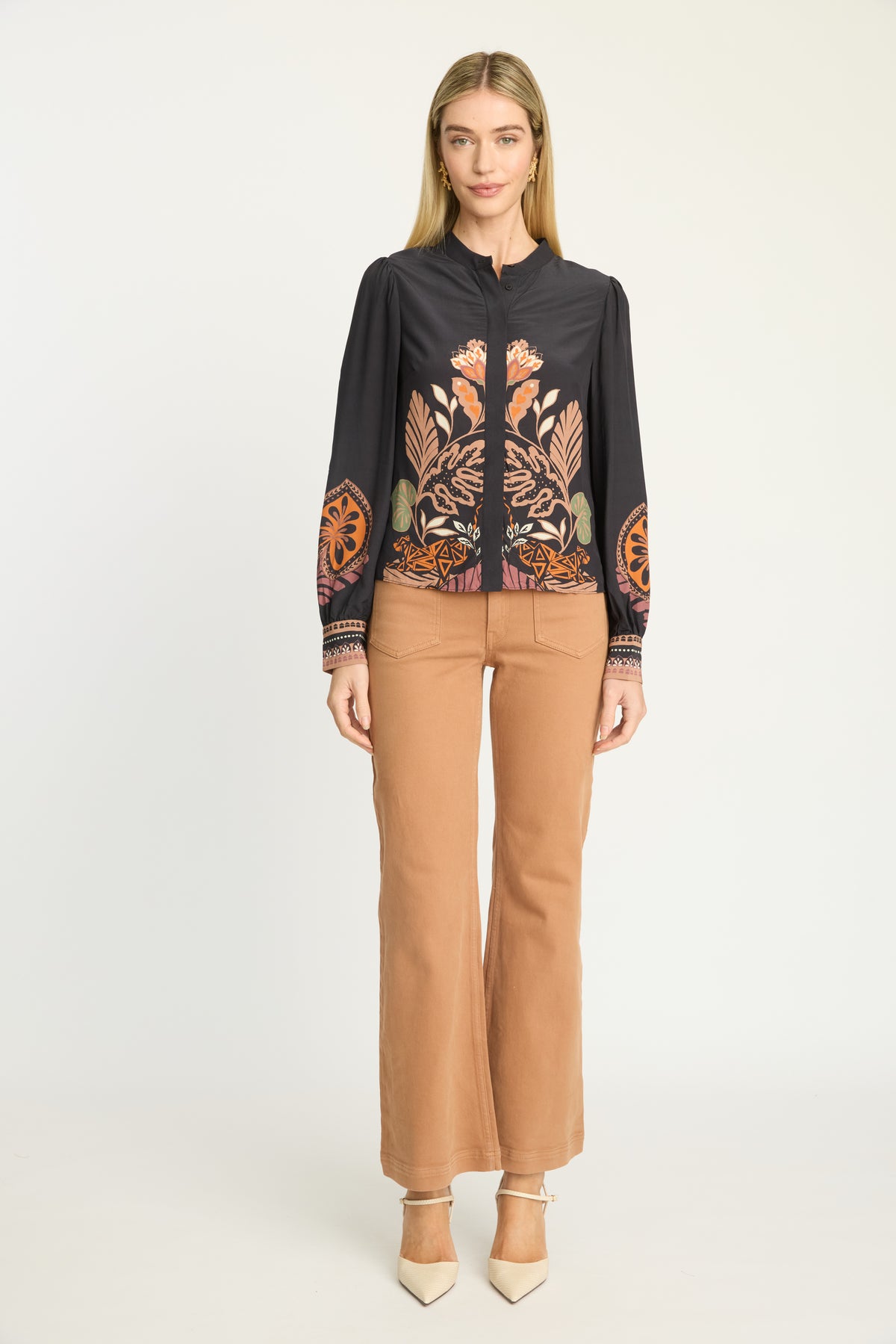 Caballero Riley Top in Crouching Cheetah Black