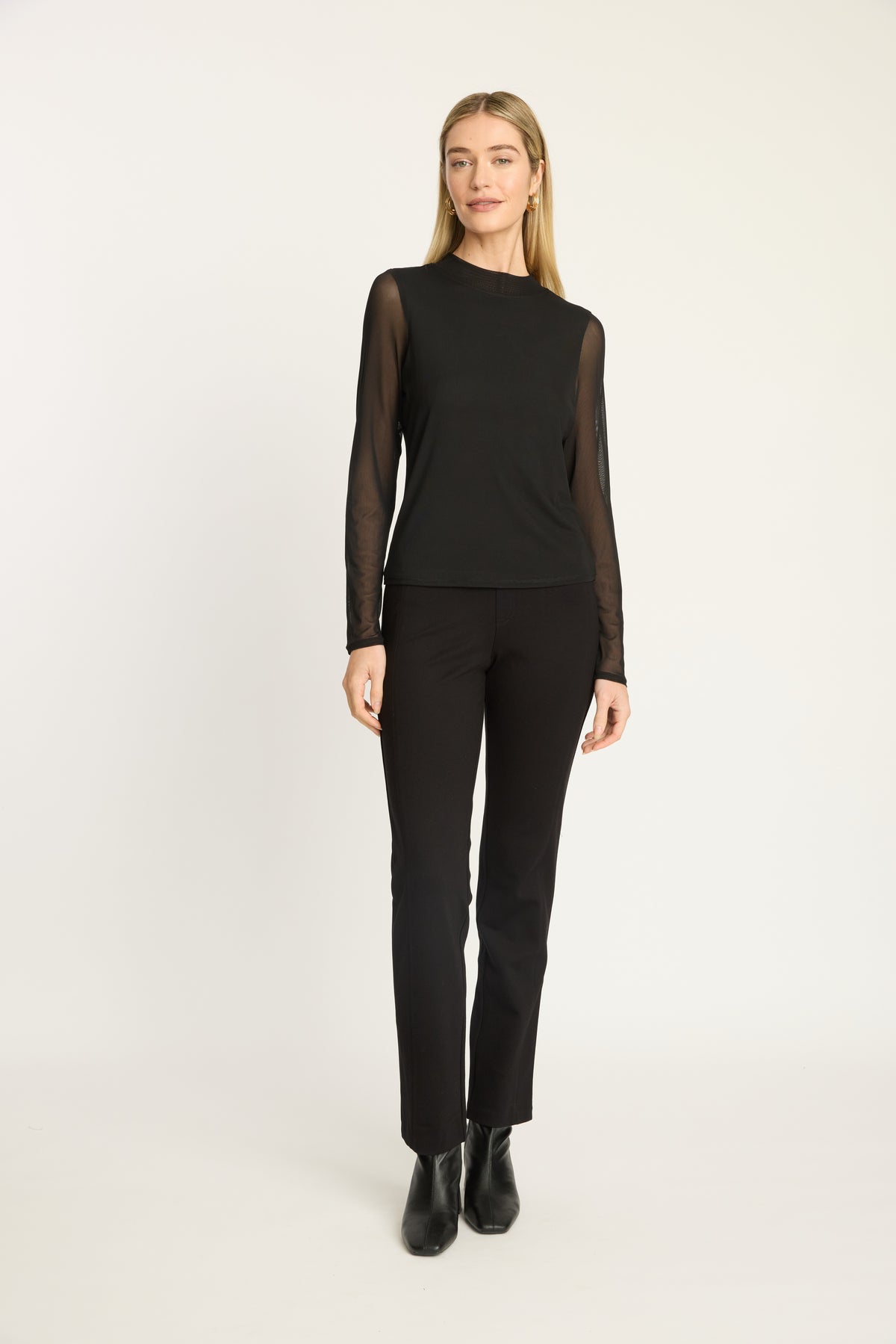 Caballero Marta Top in Black Powermesh