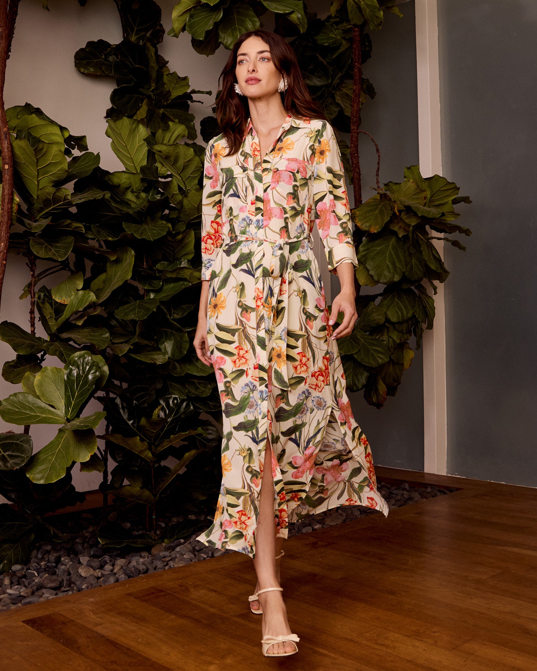 Caballero Azura Dress in Buttercream Floral