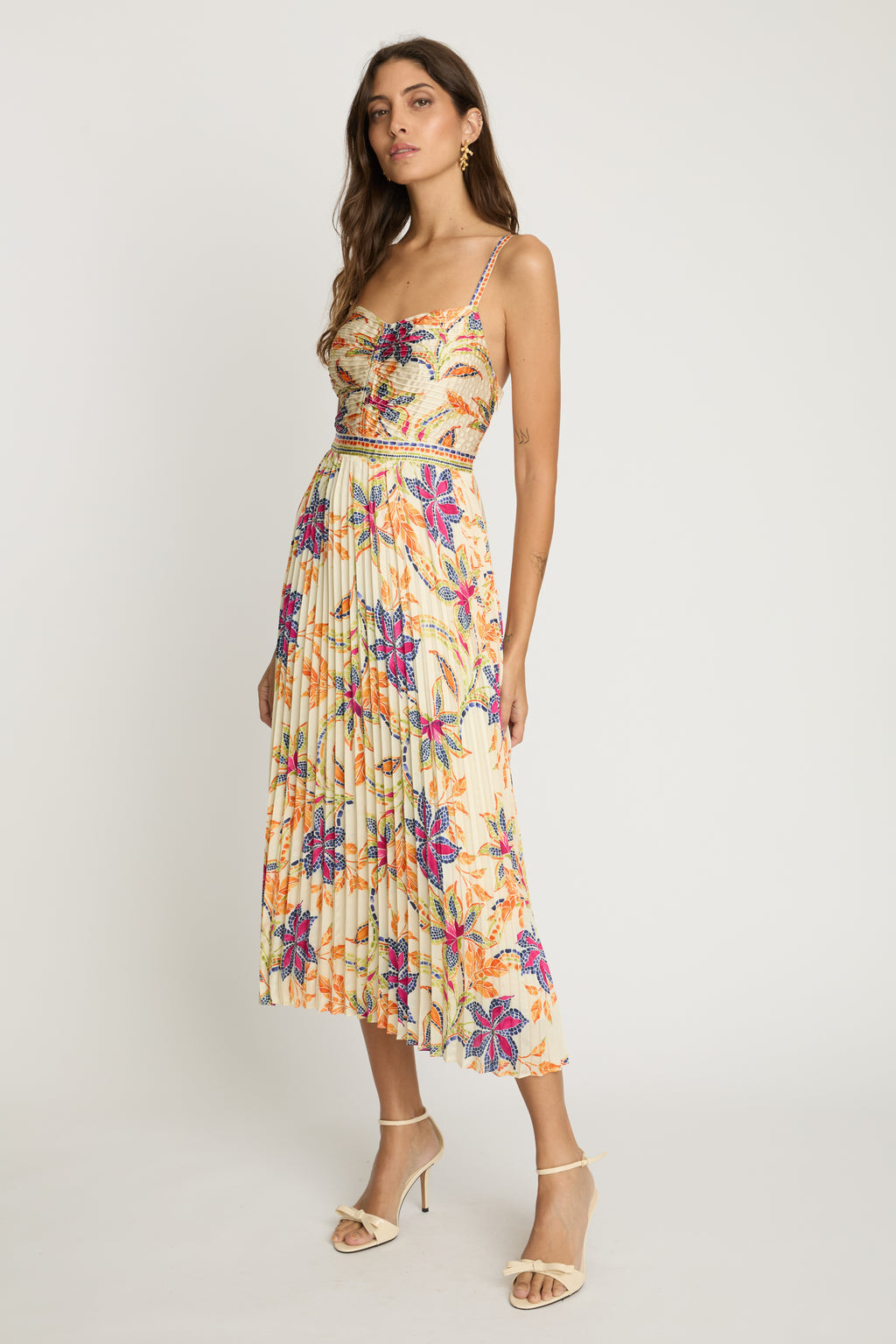 Caballero Dayna Dress in Stitched Flower