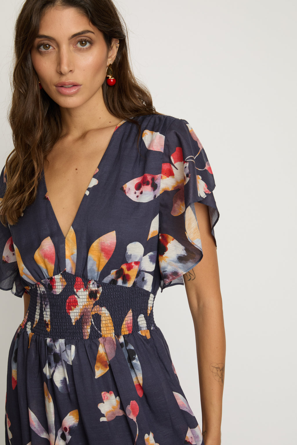 Caballero Blakely Dress in Watercolor Bloom