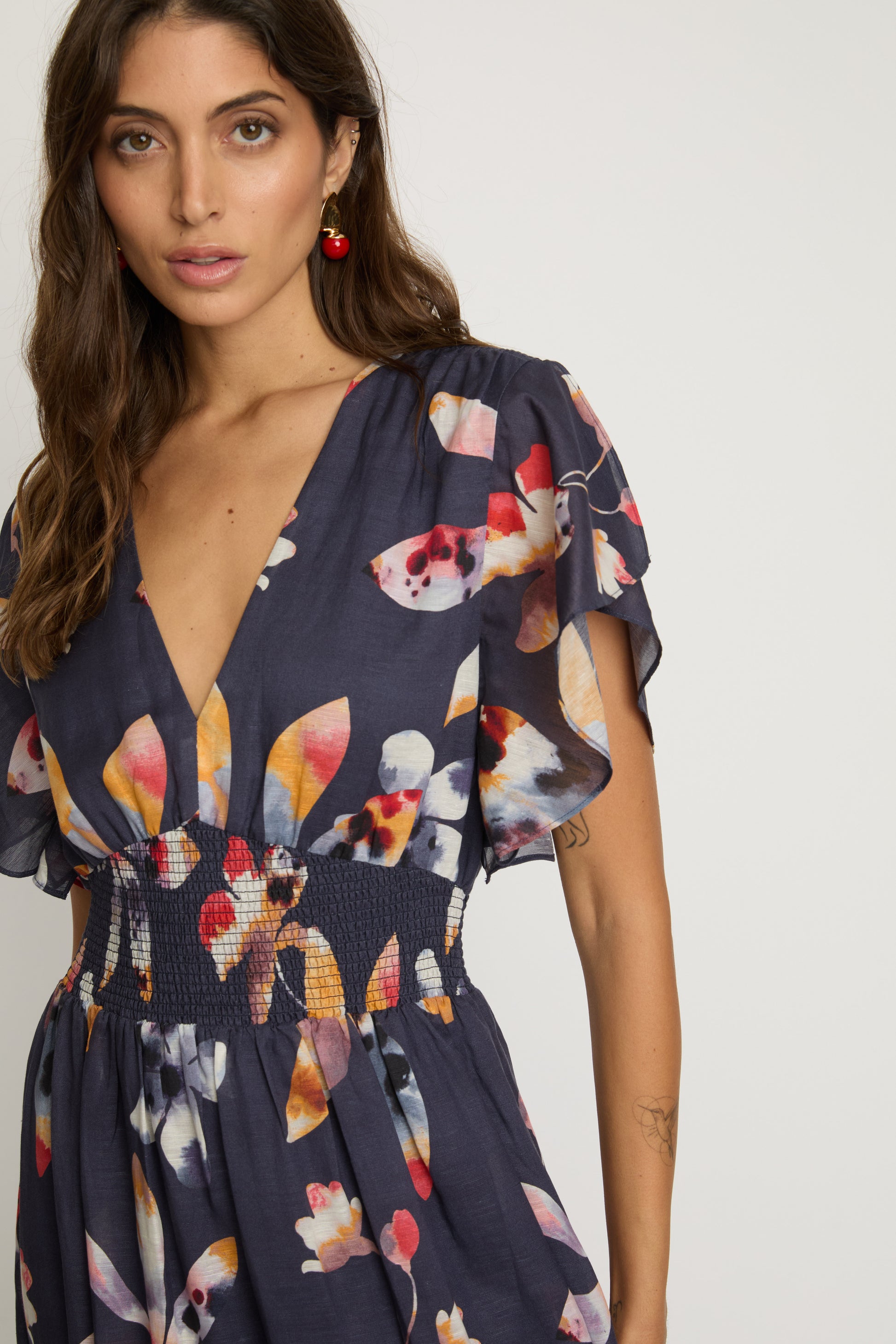 Caballero Blakely Dress in Watercolor Bloom