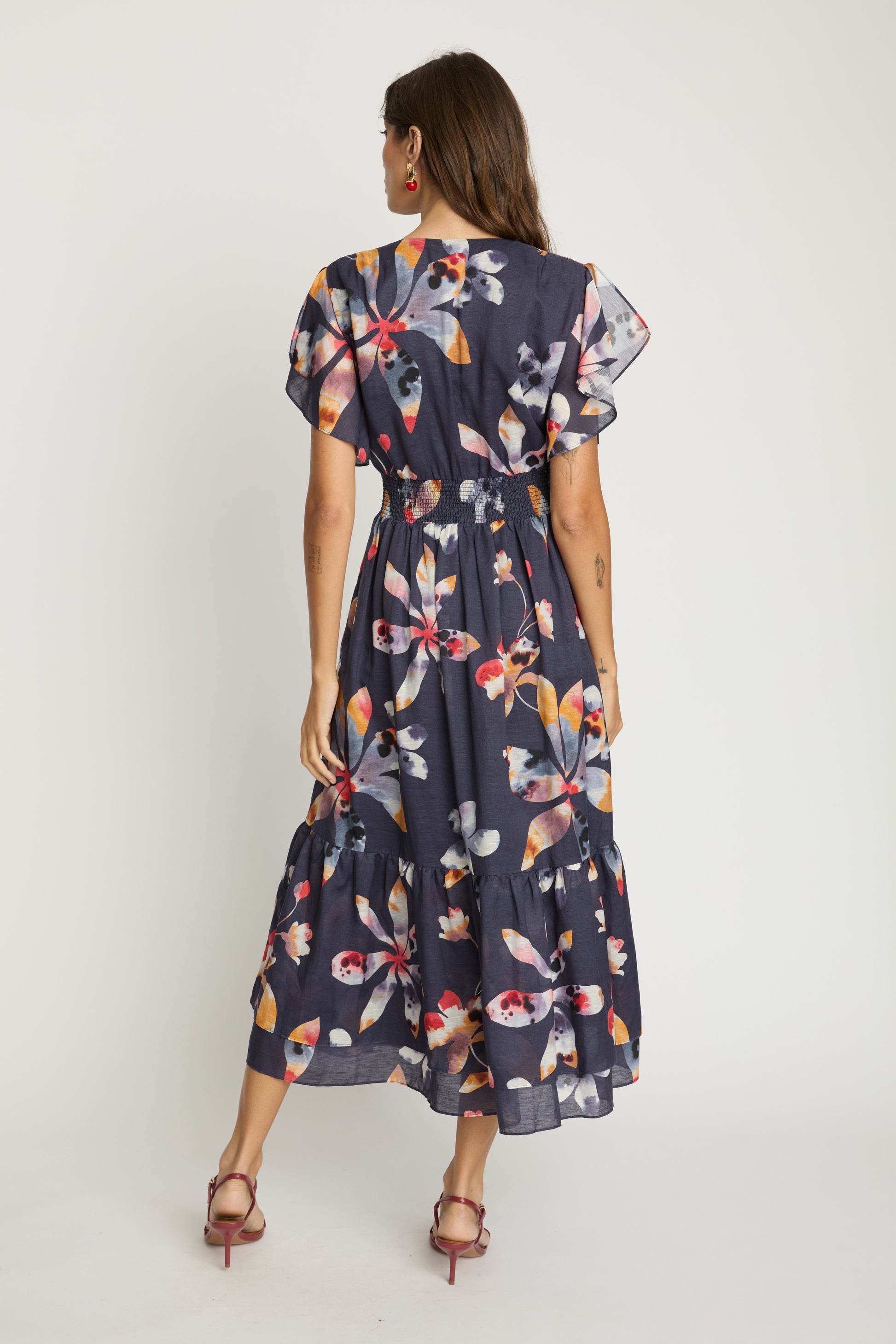 Caballero Blakely Dress in Watercolor Bloom