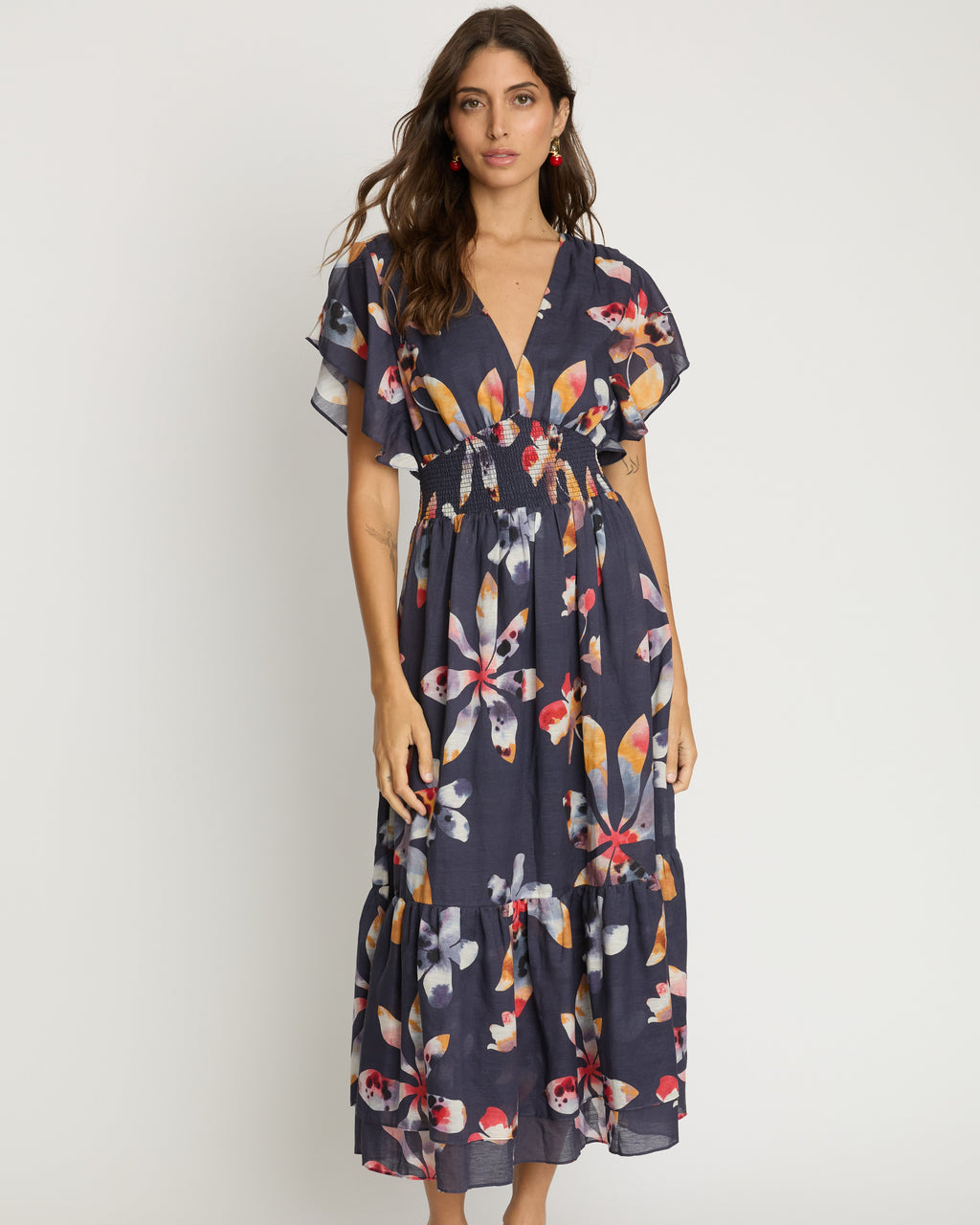 Caballero Blakely Dress in Watercolor Bloom