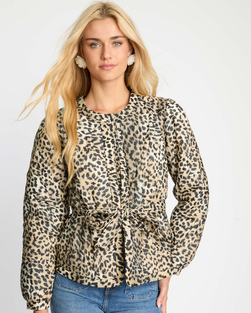 Caballero Ember Reversible Jacket in Golden Leopard