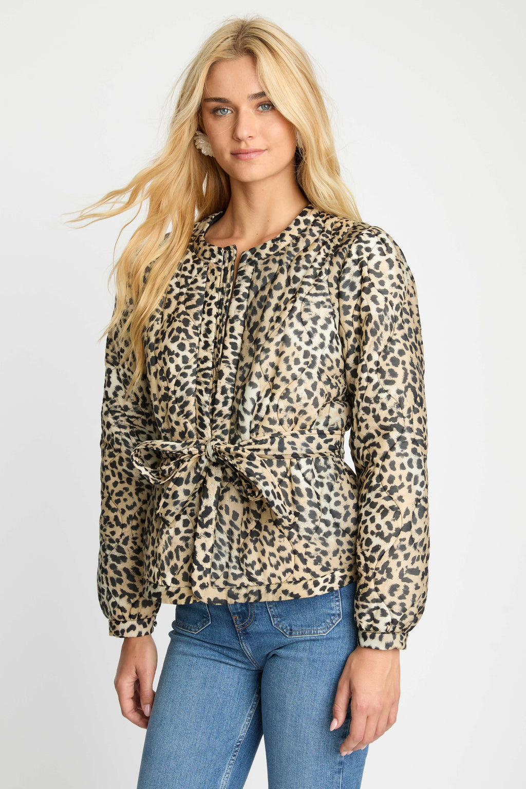 Caballero Ember Reversible Jacket in Golden Leopard