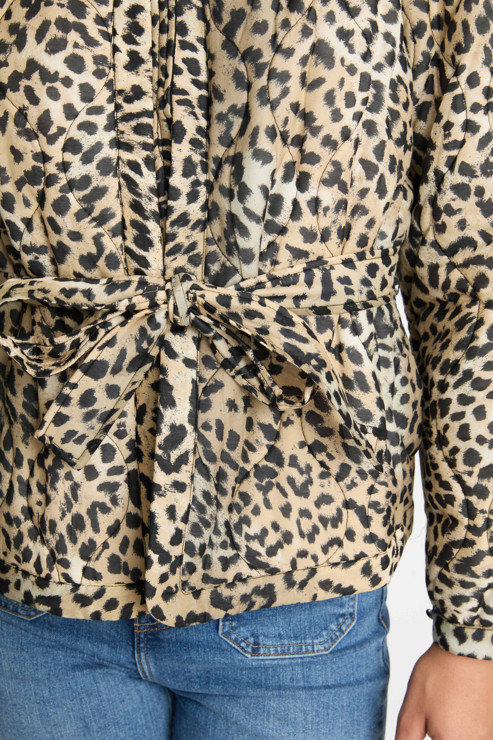 Caballero Ember Reversible Jacket in Golden Leopard