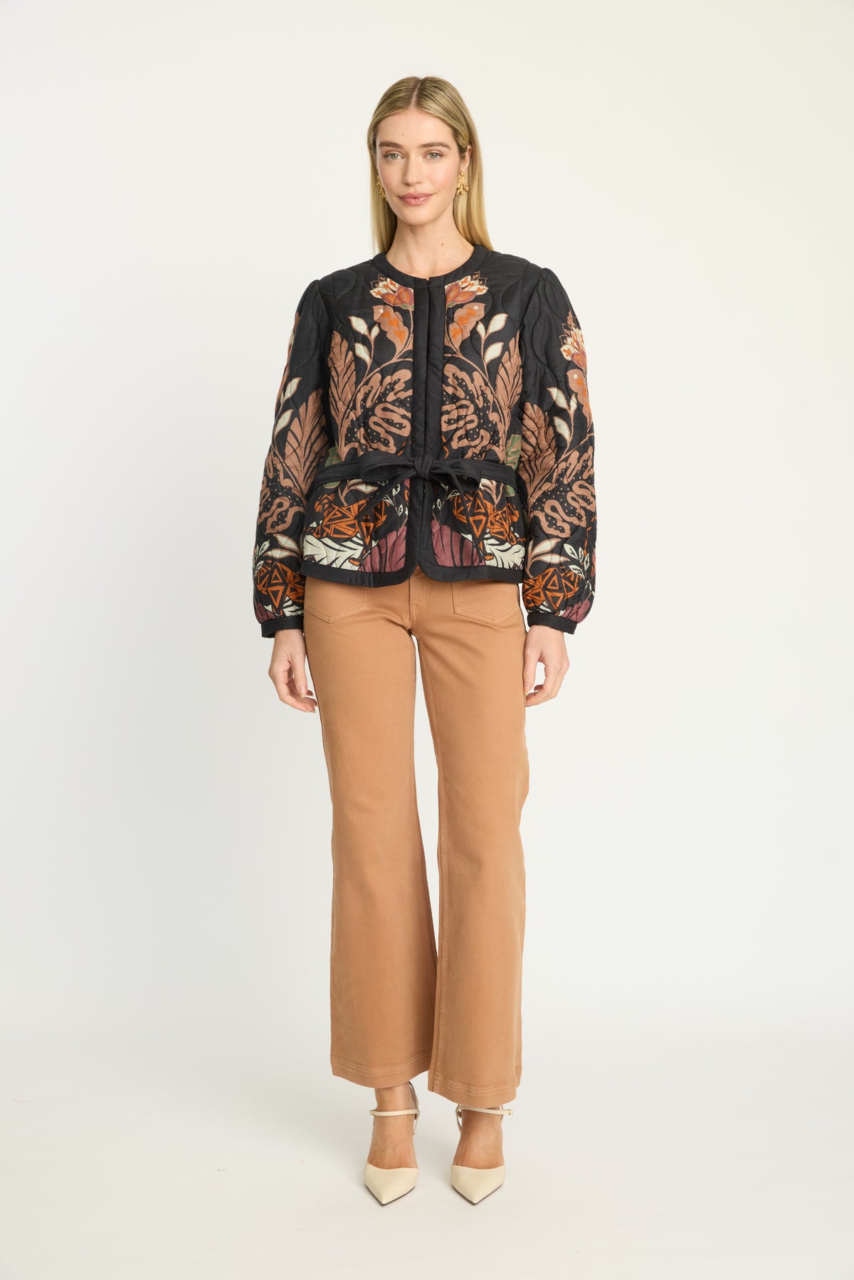 Caballero Ember Reversible Jacket in Crouching Cheetah Black