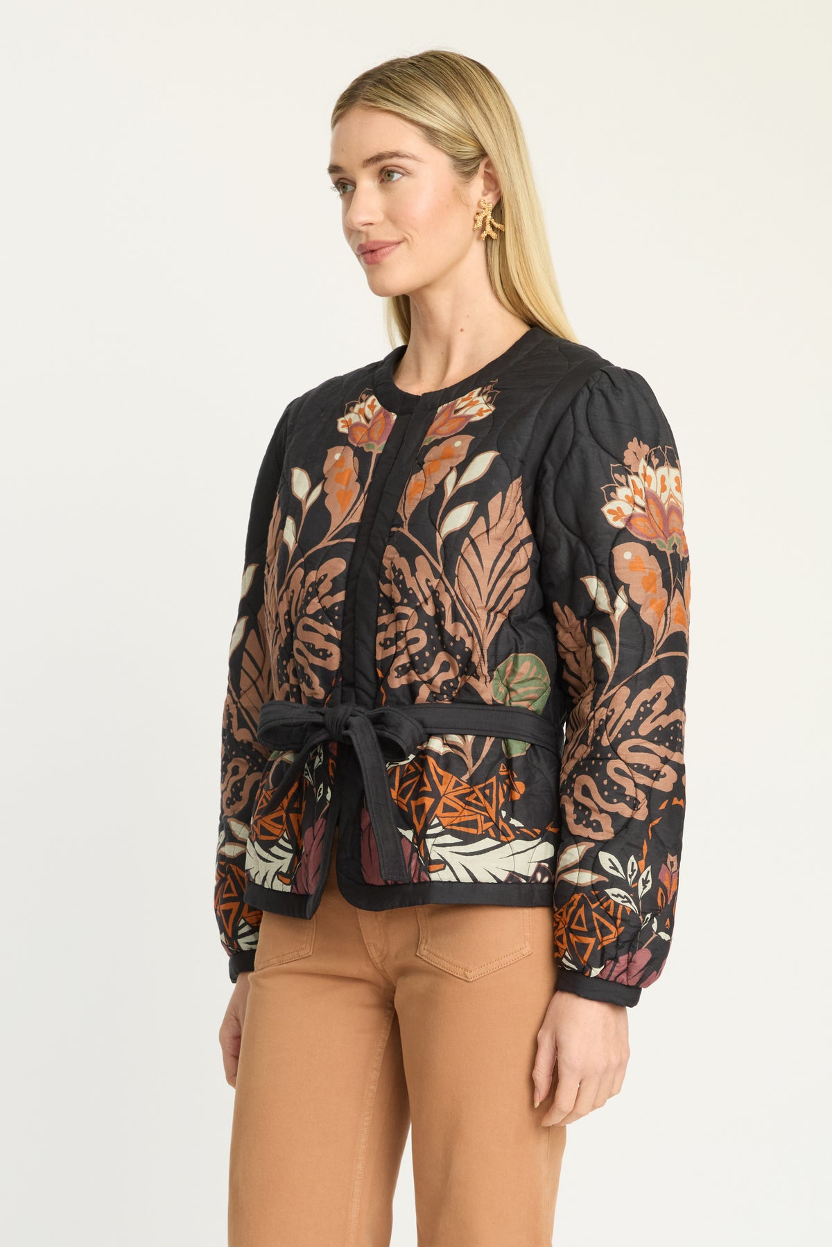 Caballero Ember Reversible Jacket in Crouching Cheetah Black