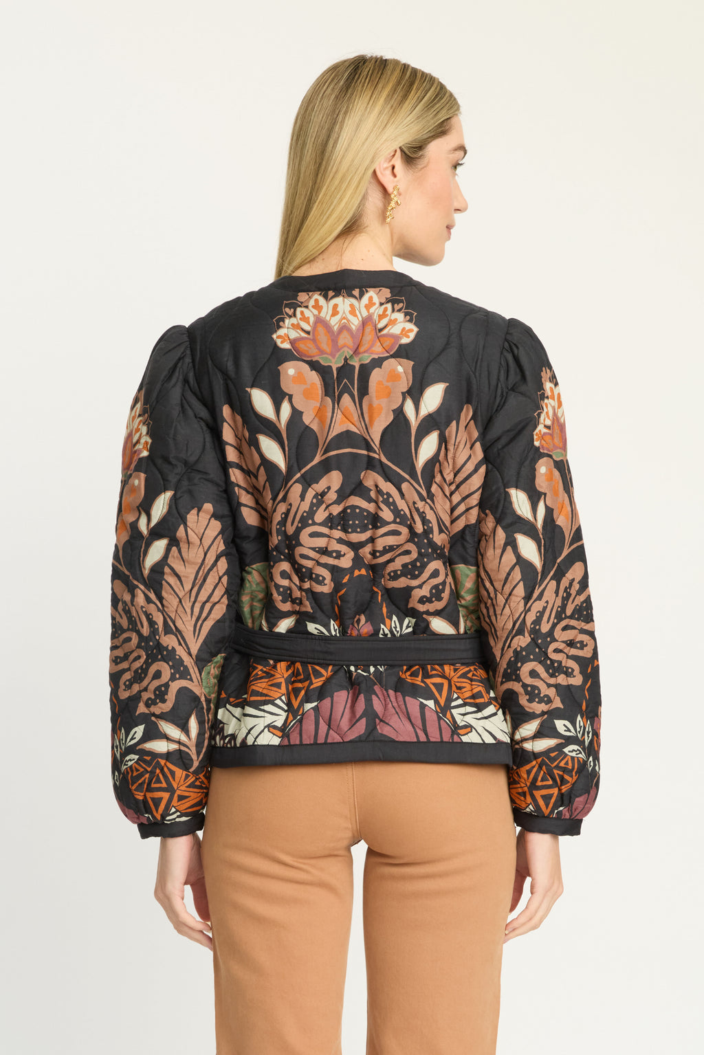 Caballero Ember Reversible Jacket in Crouching Cheetah Black