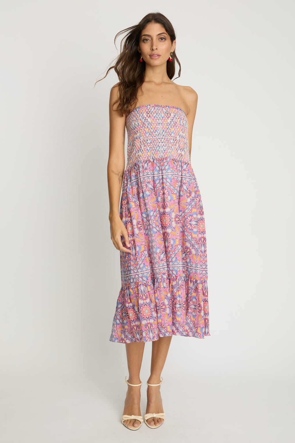 Caballero Chablis Skirt in Petal Tapestry