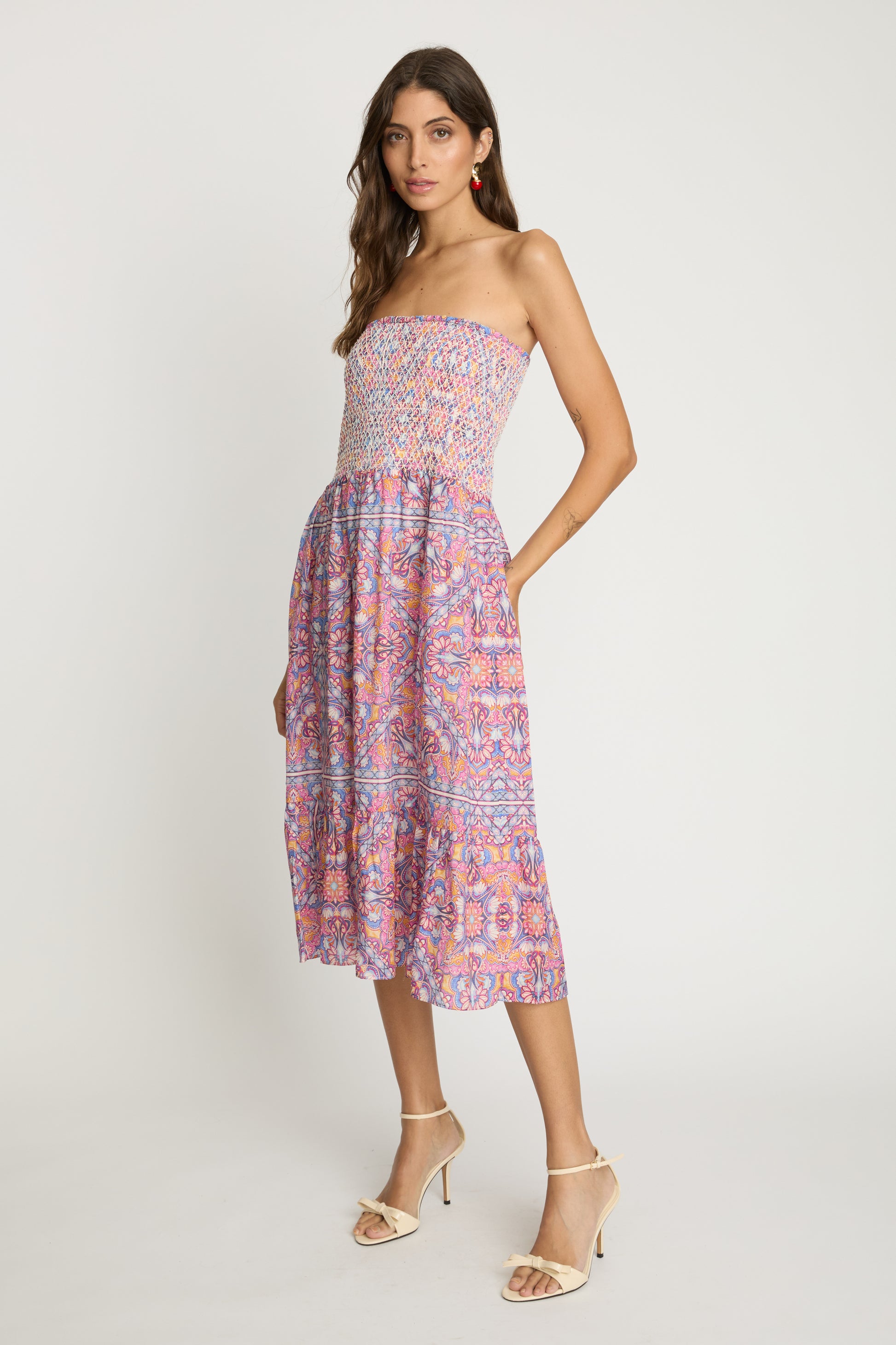 Caballero Chablis Skirt in Petal Tapestry