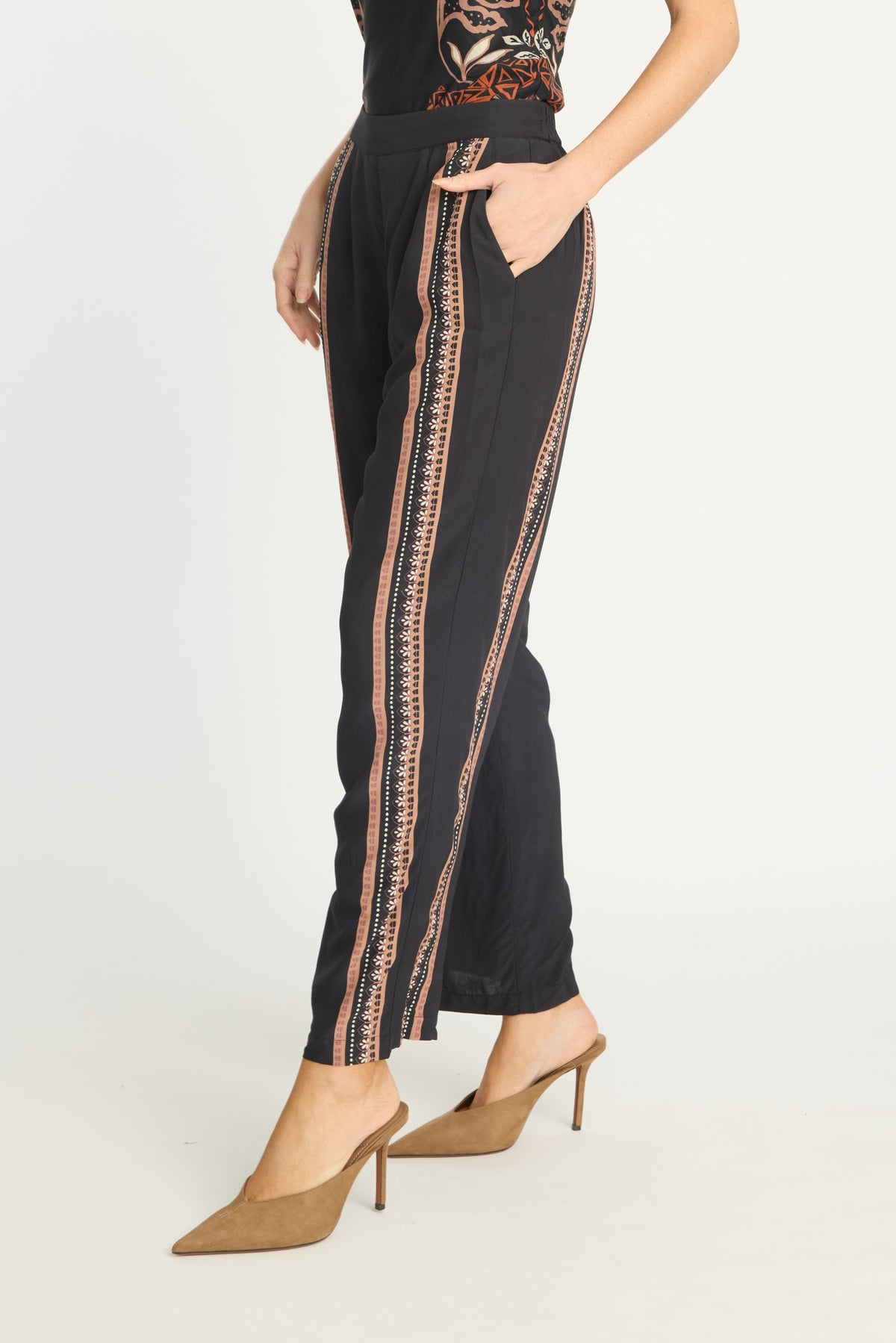 Caballero Max Pant in Crouching Cheetah Black