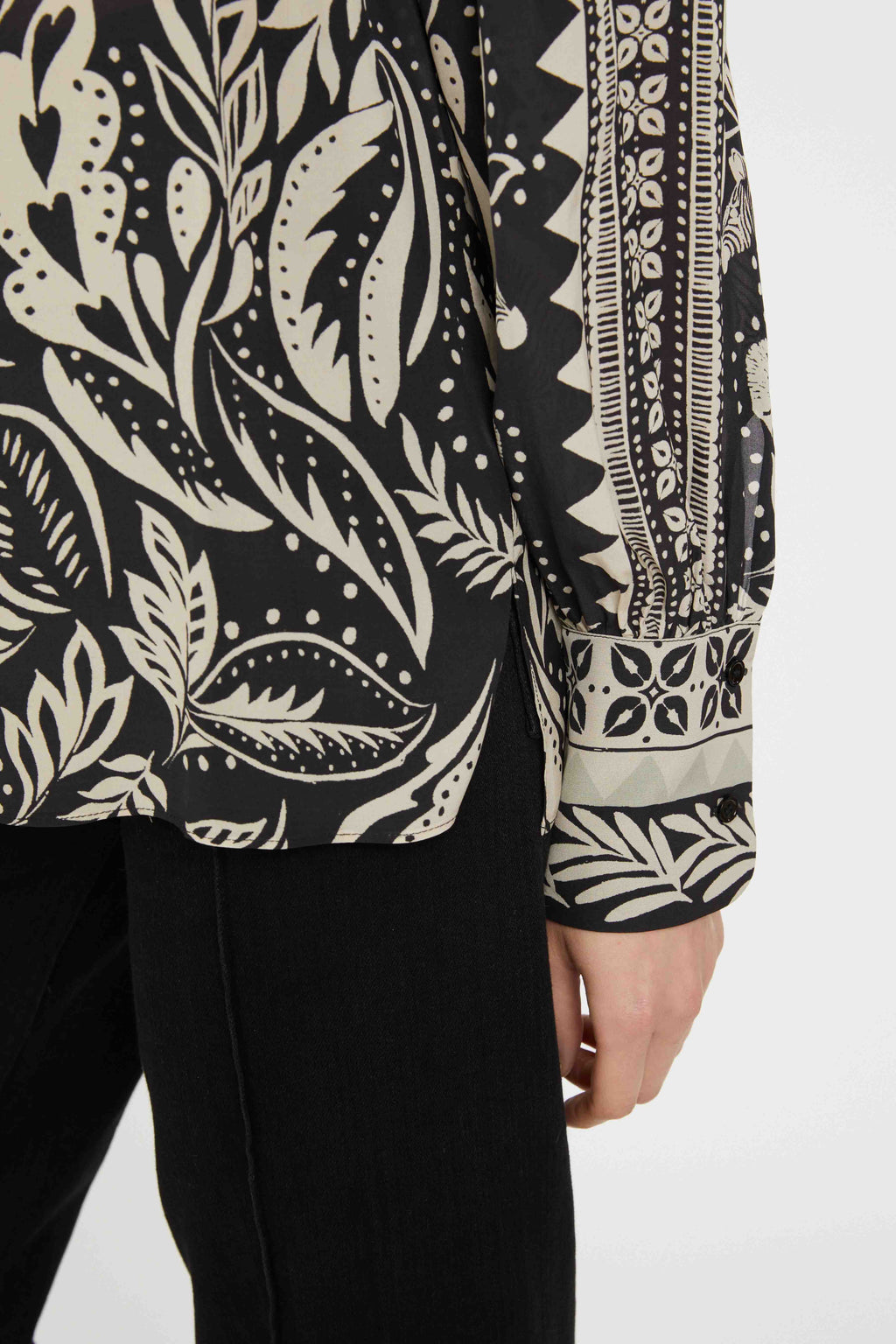 Caballero Riley Top in Zebra Fern