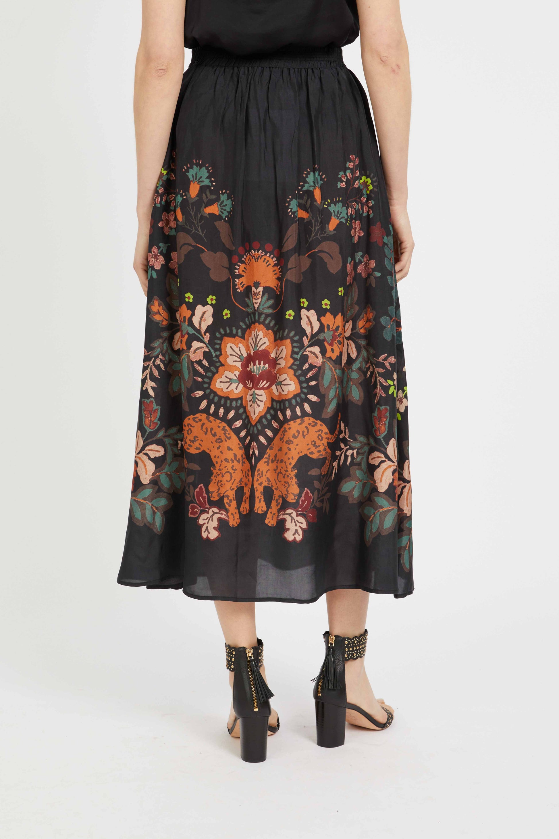 Caballero Neyla Skirt in Leopard Peony