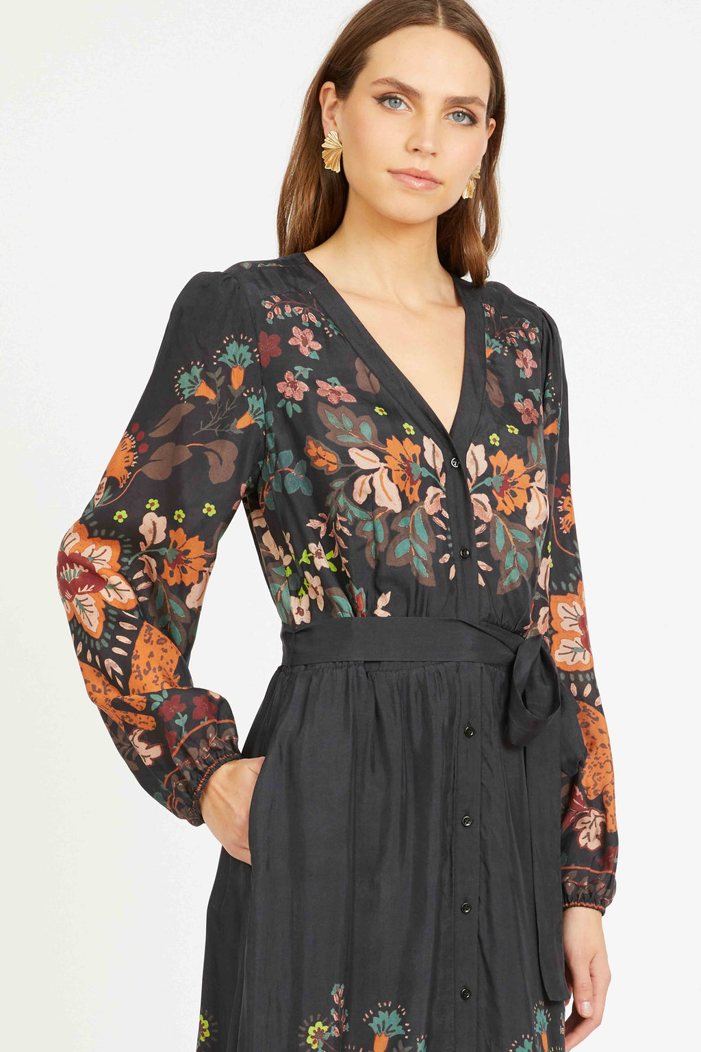 Caballero Molly Dress in Leopard Peony