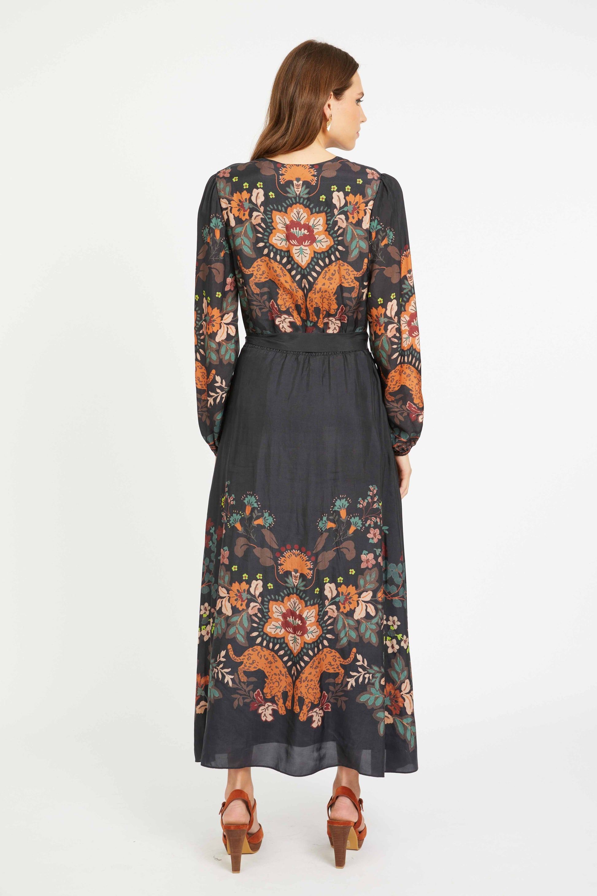 Caballero Molly Dress in Leopard Peony