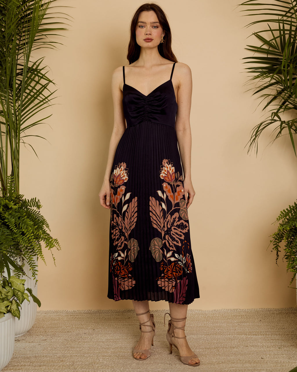 Caballero Donna Dress in Crouching Cheetah Black