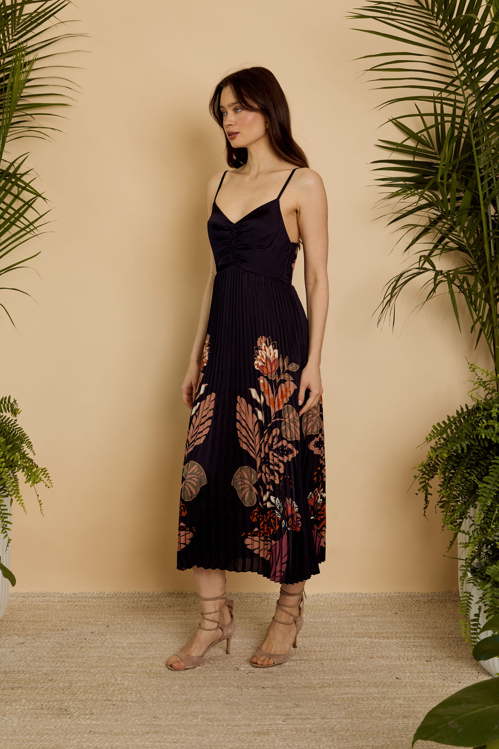 Caballero Donna Dress in Crouching Cheetah Black