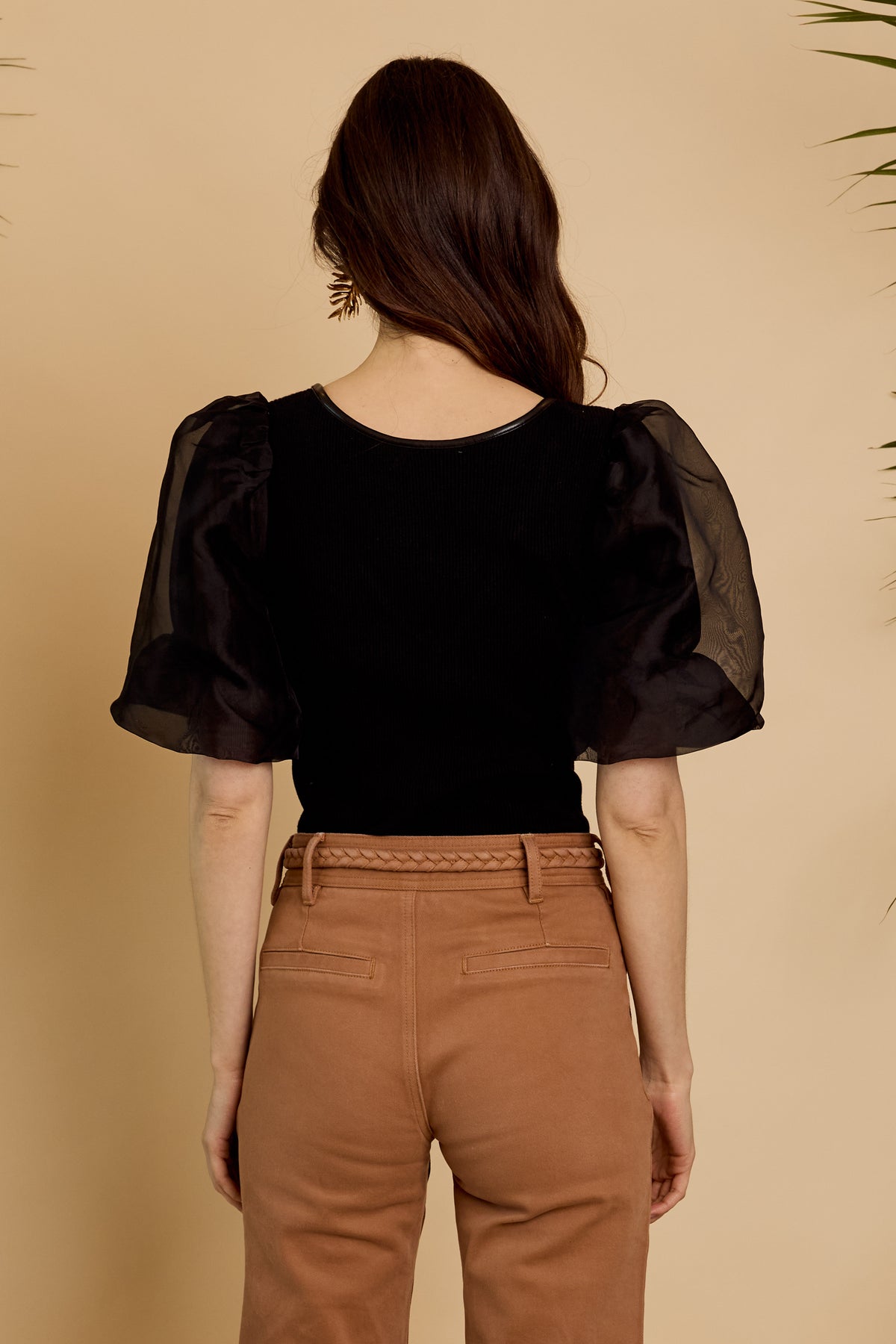 Caballero Bako Reversible Blouse in Black