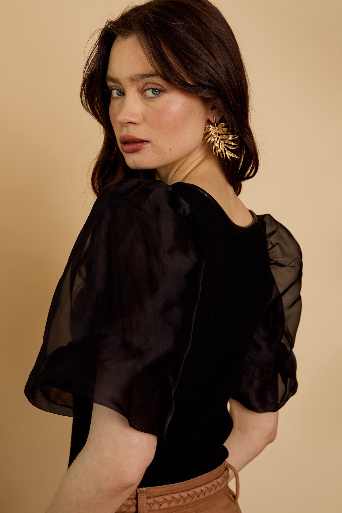Caballero Bako Reversible Blouse in Black