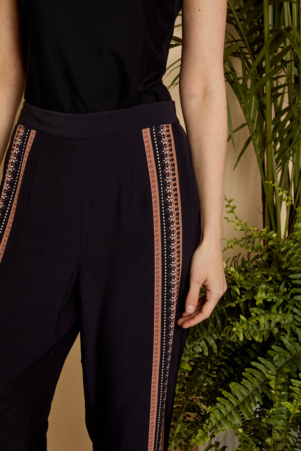 Caballero Max Pant in Crouching Cheetah Black