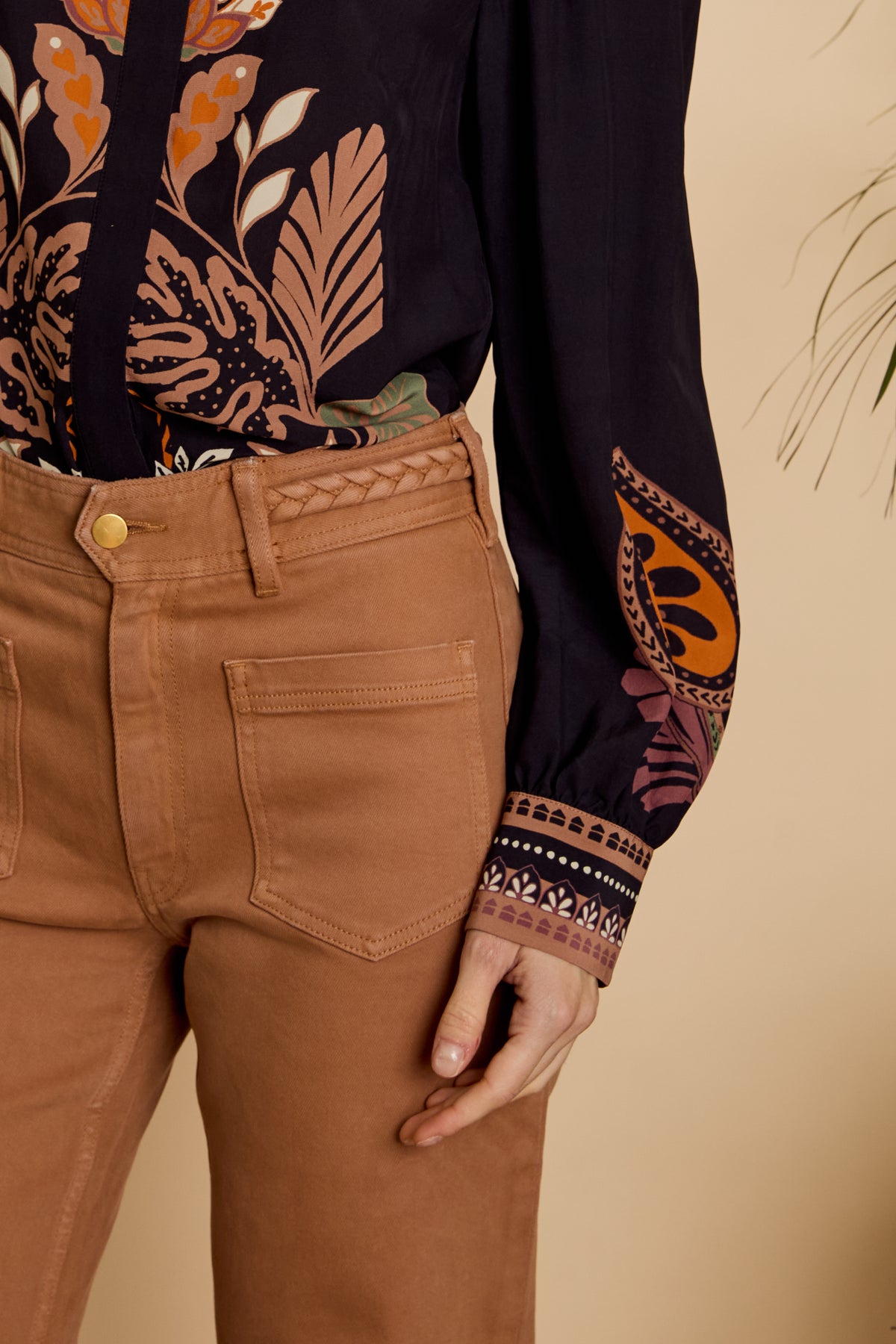 Caballero Sienna Pant in Biscuit