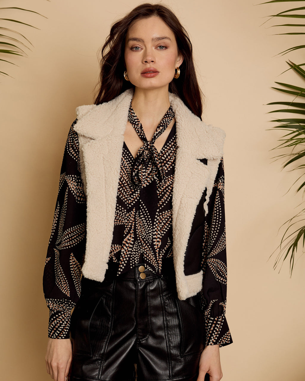 Caballero Cove Vest in Cream and Black