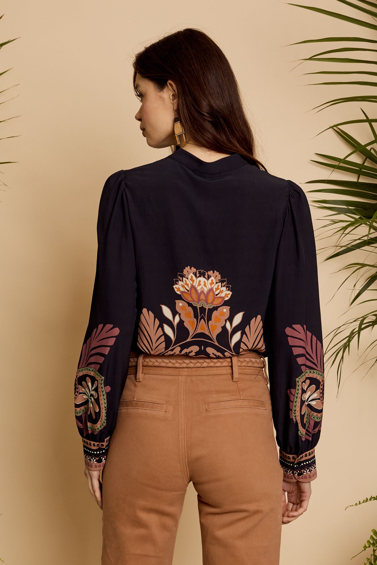 Caballero Riley Top in Crouching Cheetah Black