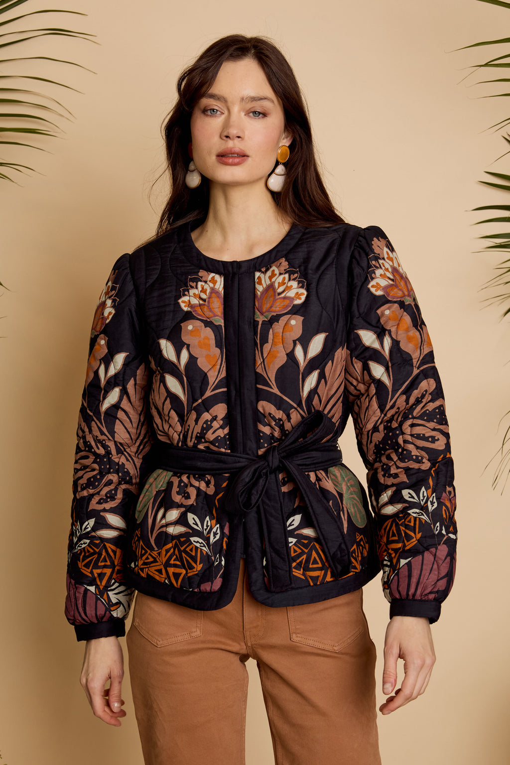 Caballero Ember Reversible Jacket in Crouching Cheetah Black