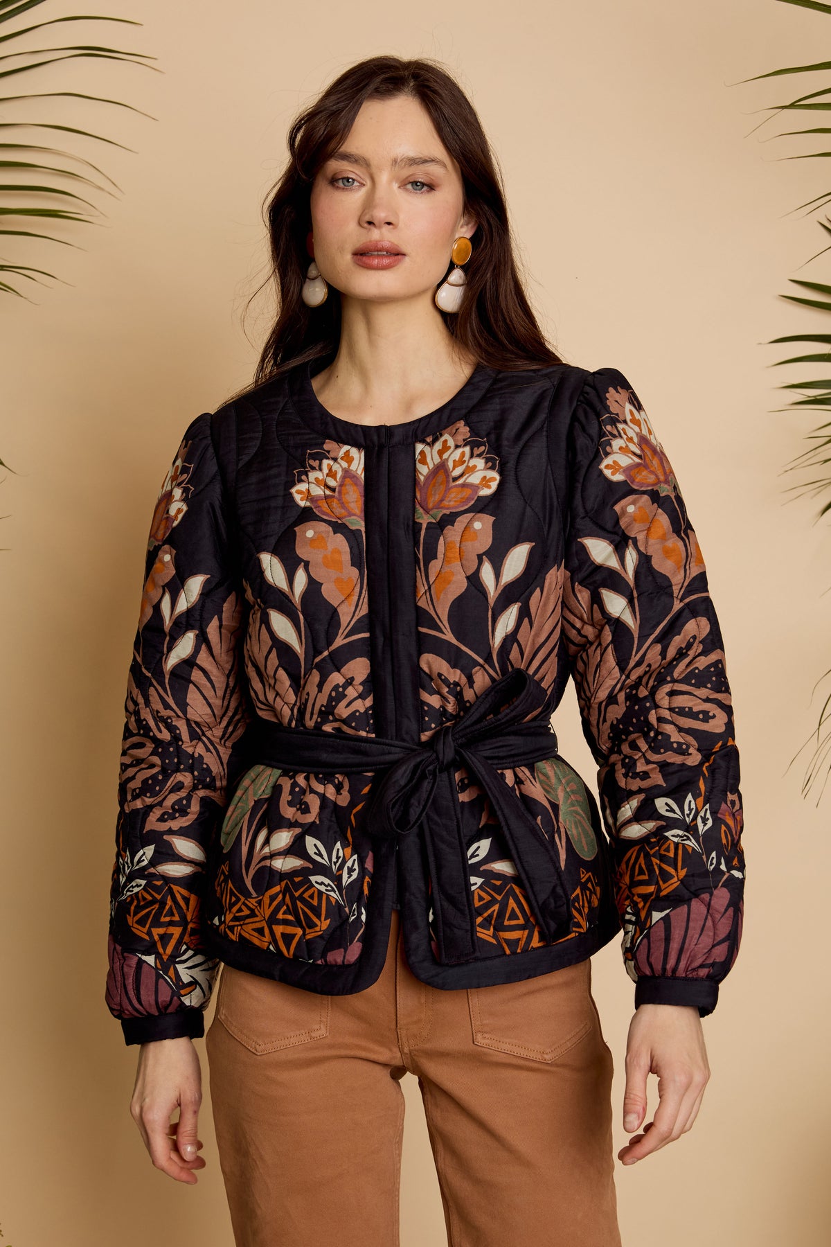 Caballero Ember Reversible Jacket in Crouching Cheetah Black