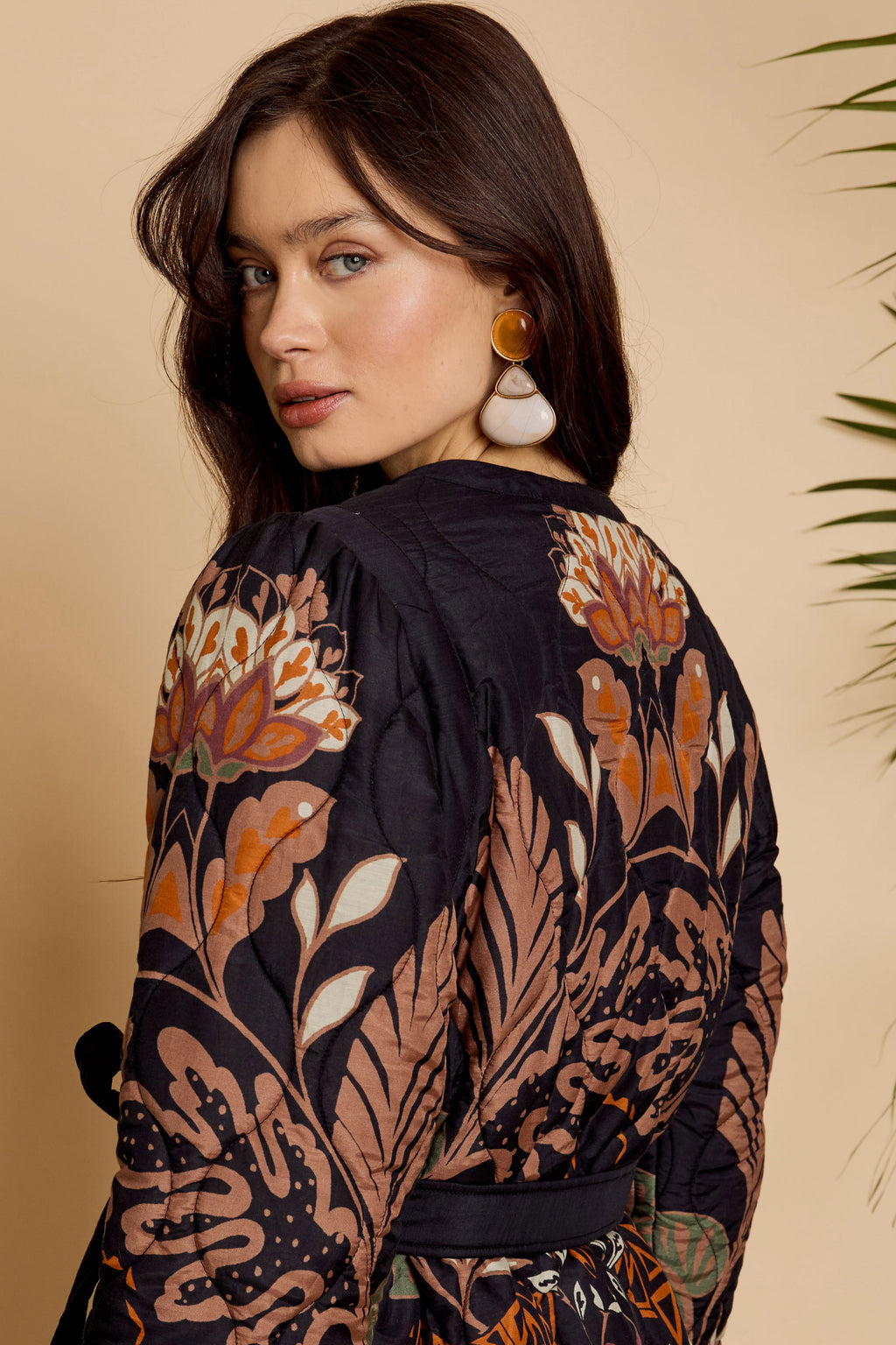 Caballero Ember Reversible Jacket in Crouching Cheetah Black