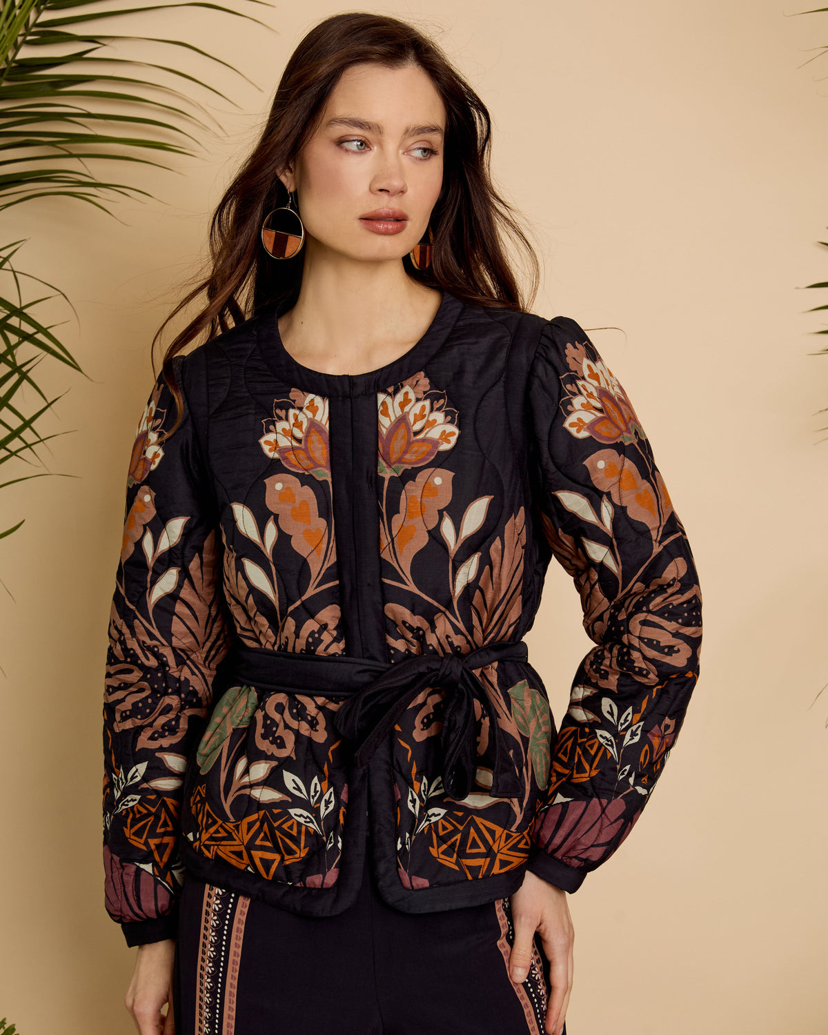 Caballero Ember Reversible Jacket in Crouching Cheetah Black