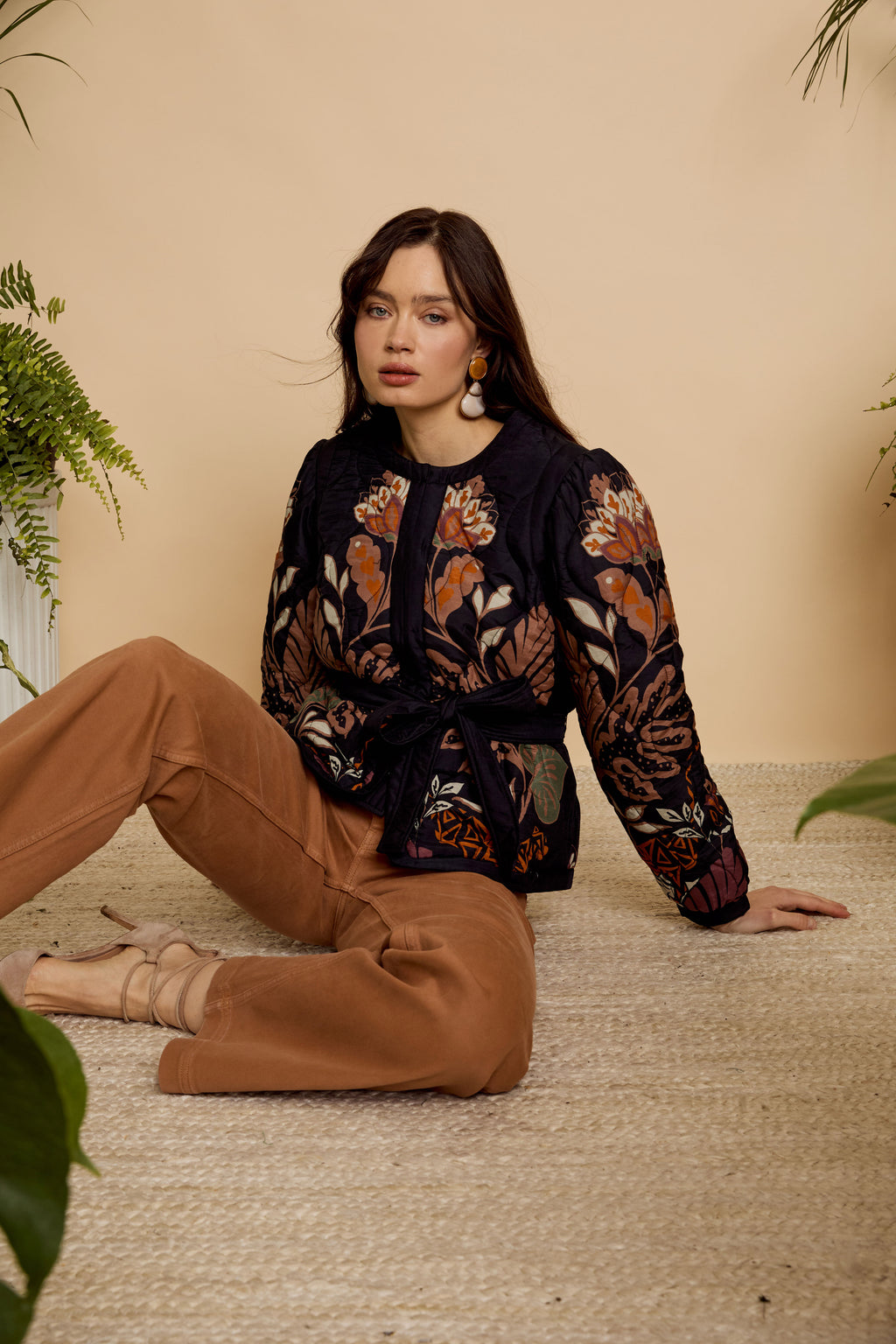 Caballero Ember Reversible Jacket in Crouching Cheetah Black