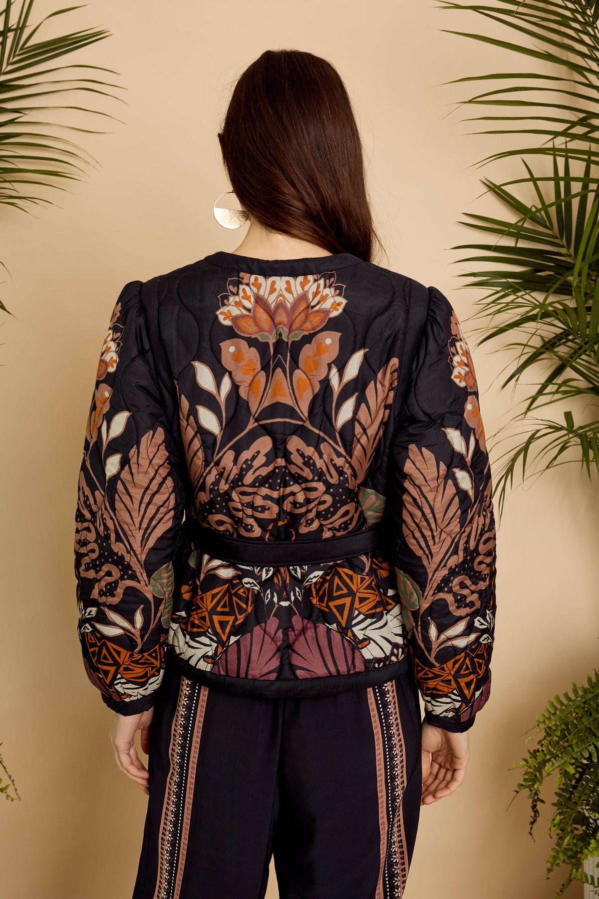 Caballero Ember Reversible Jacket in Crouching Cheetah Black