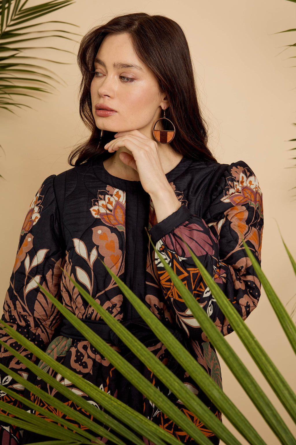 Caballero Ember Reversible Jacket in Crouching Cheetah Black