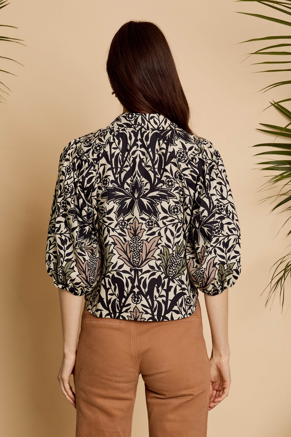 Caballero Juliette Top in Safari Garden Morning