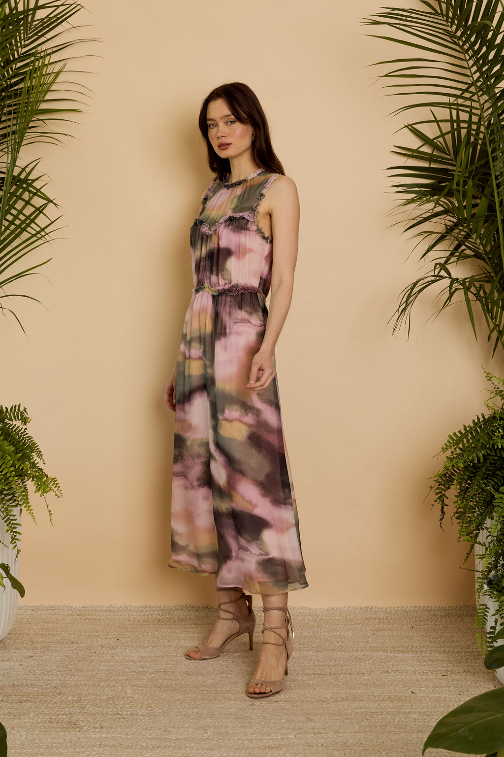 Caballero Naima Dress in Rose Grass Haze