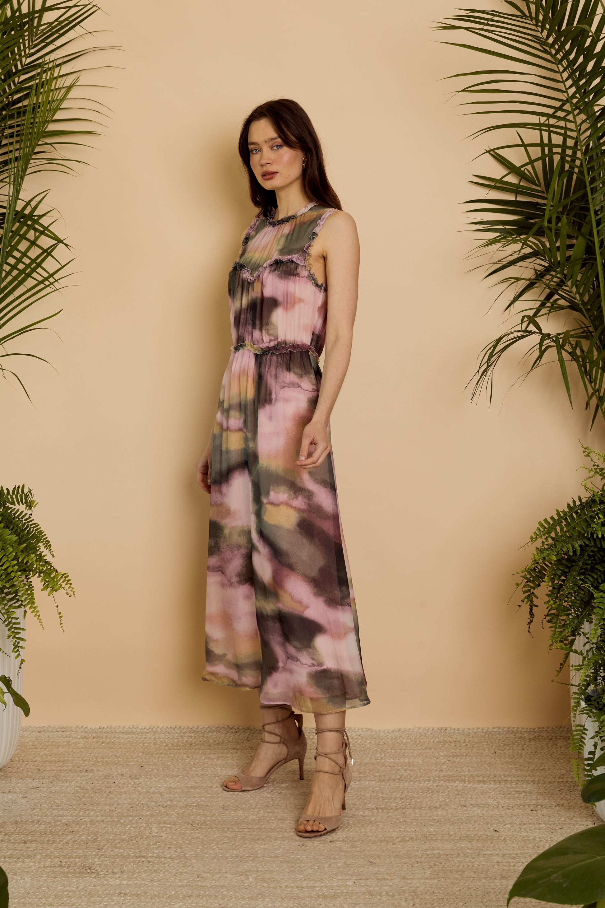 Caballero Naima Dress in Rose Grass Haze