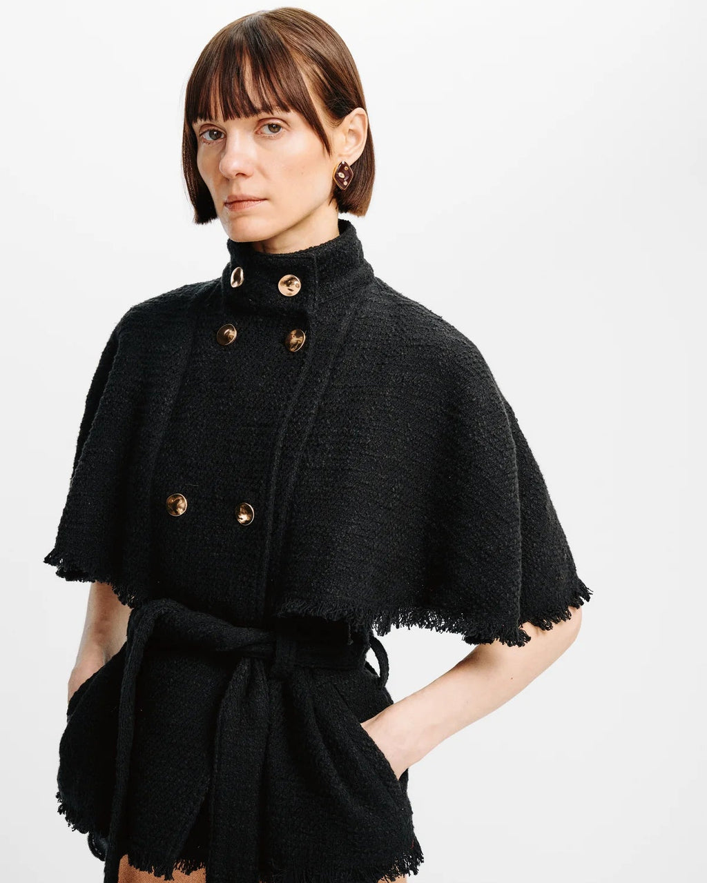 Carolina K Brio Cape in Black