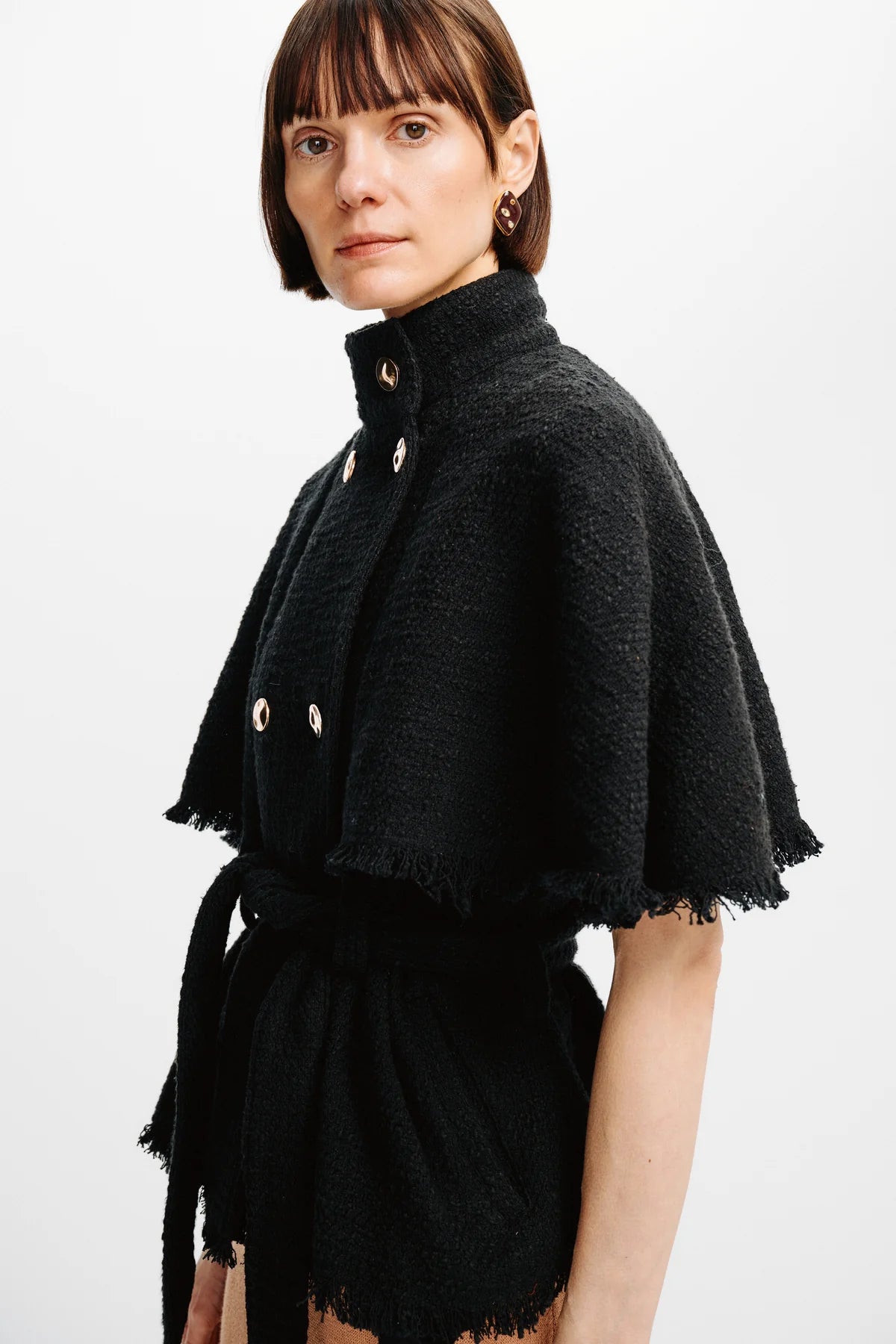 Carolina K Brio Cape in Black