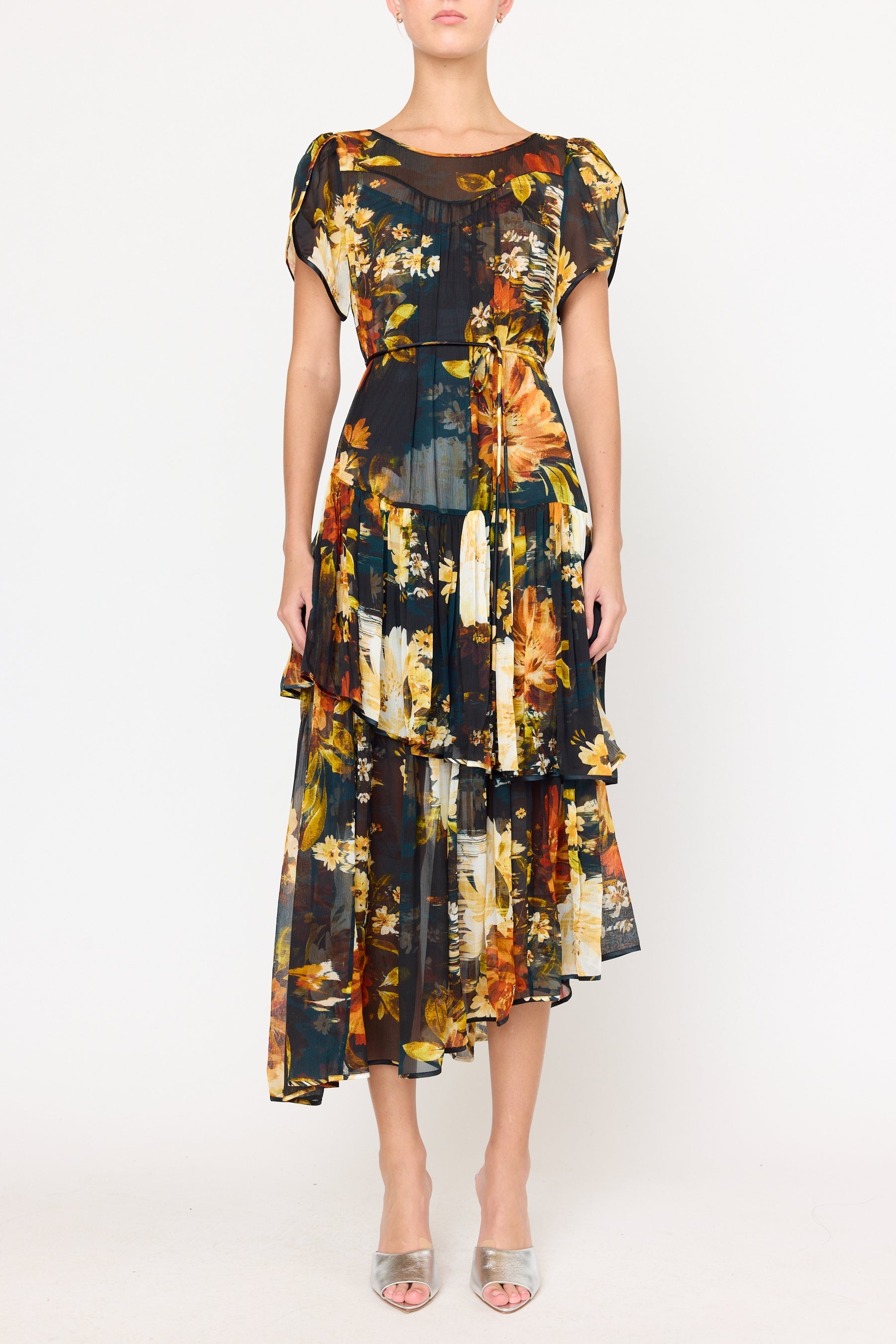 Christy Lynn Mallories Dress in Amber Glow
