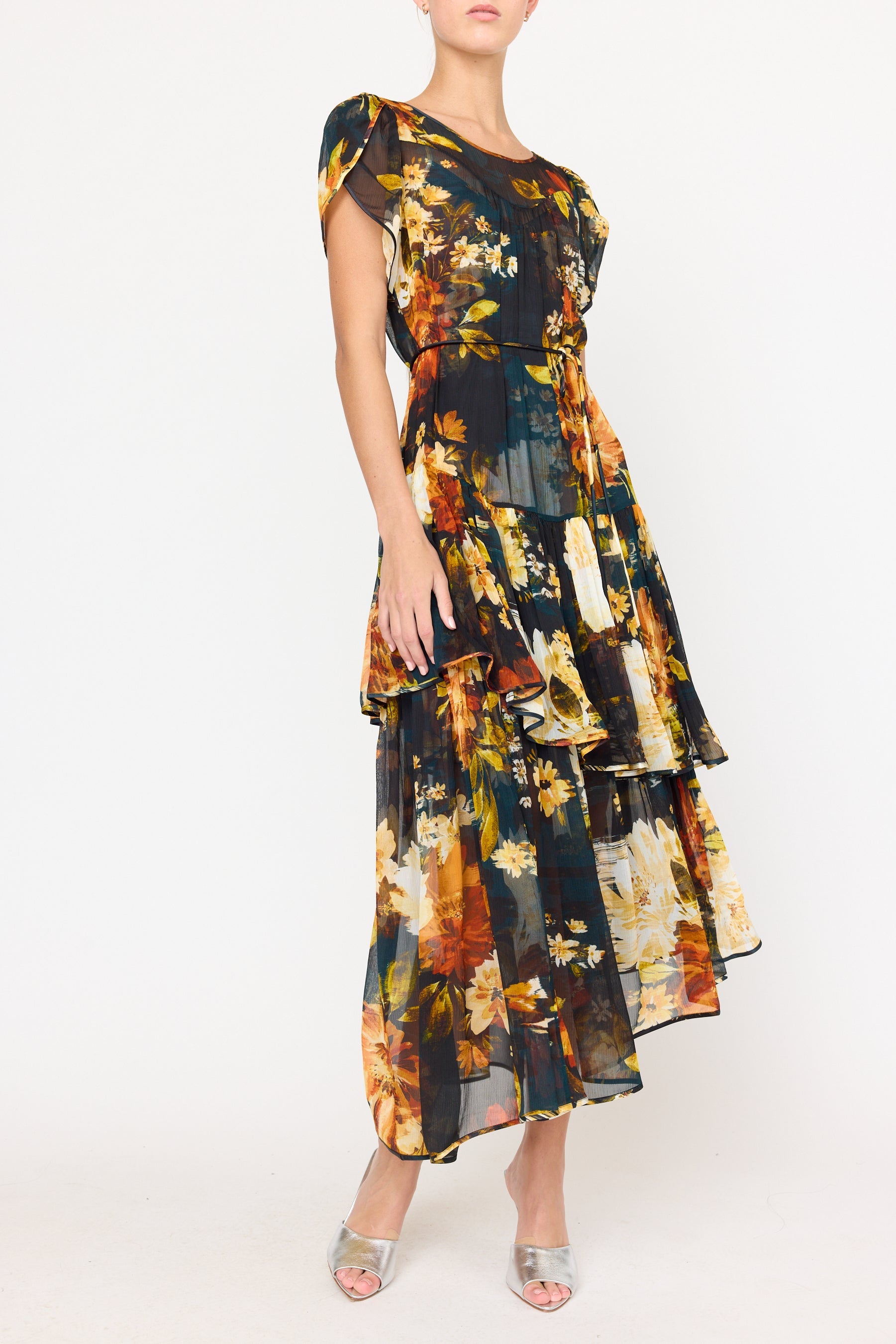 Christy Lynn Mallories Dress in Amber Glow