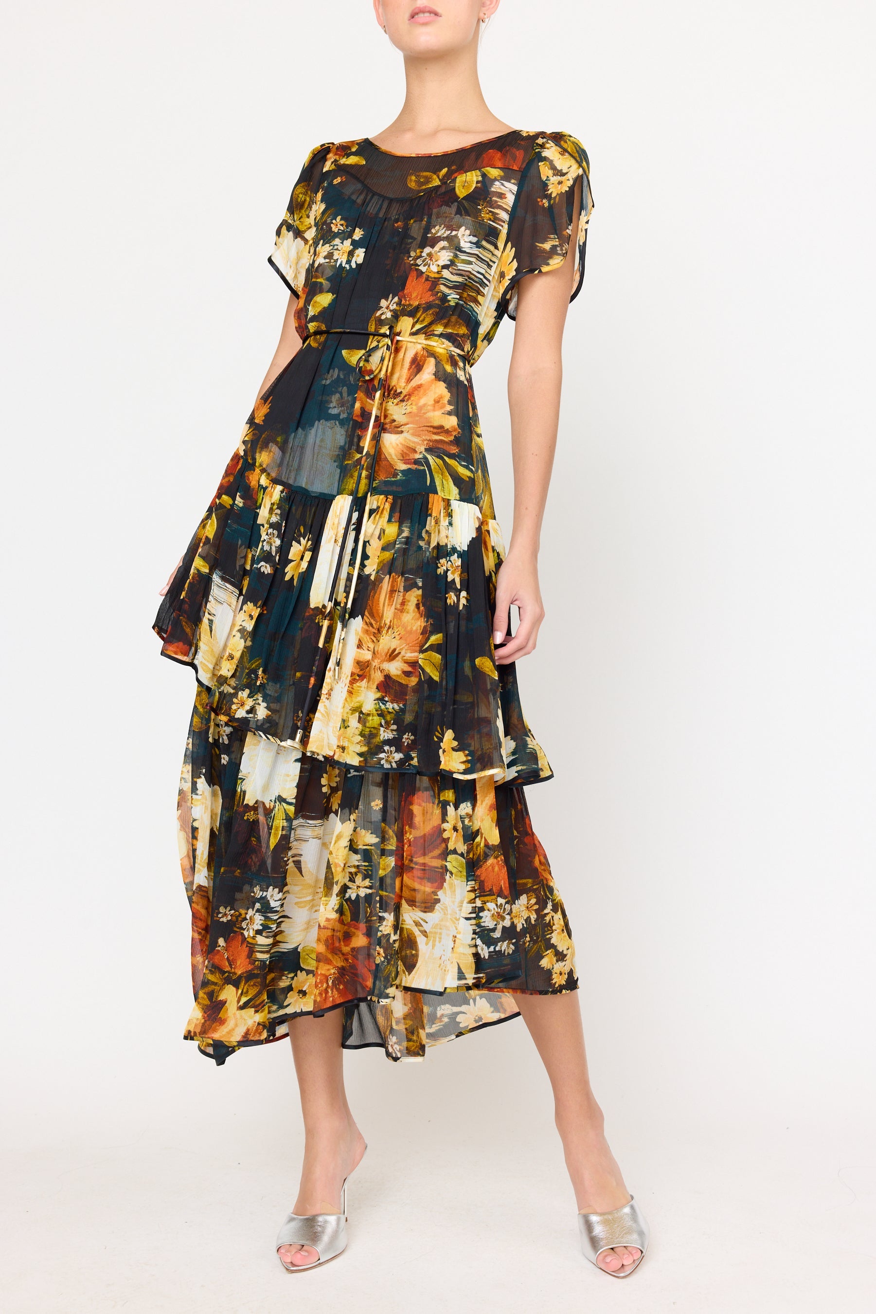 Christy Lynn Mallories Dress in Amber Glow