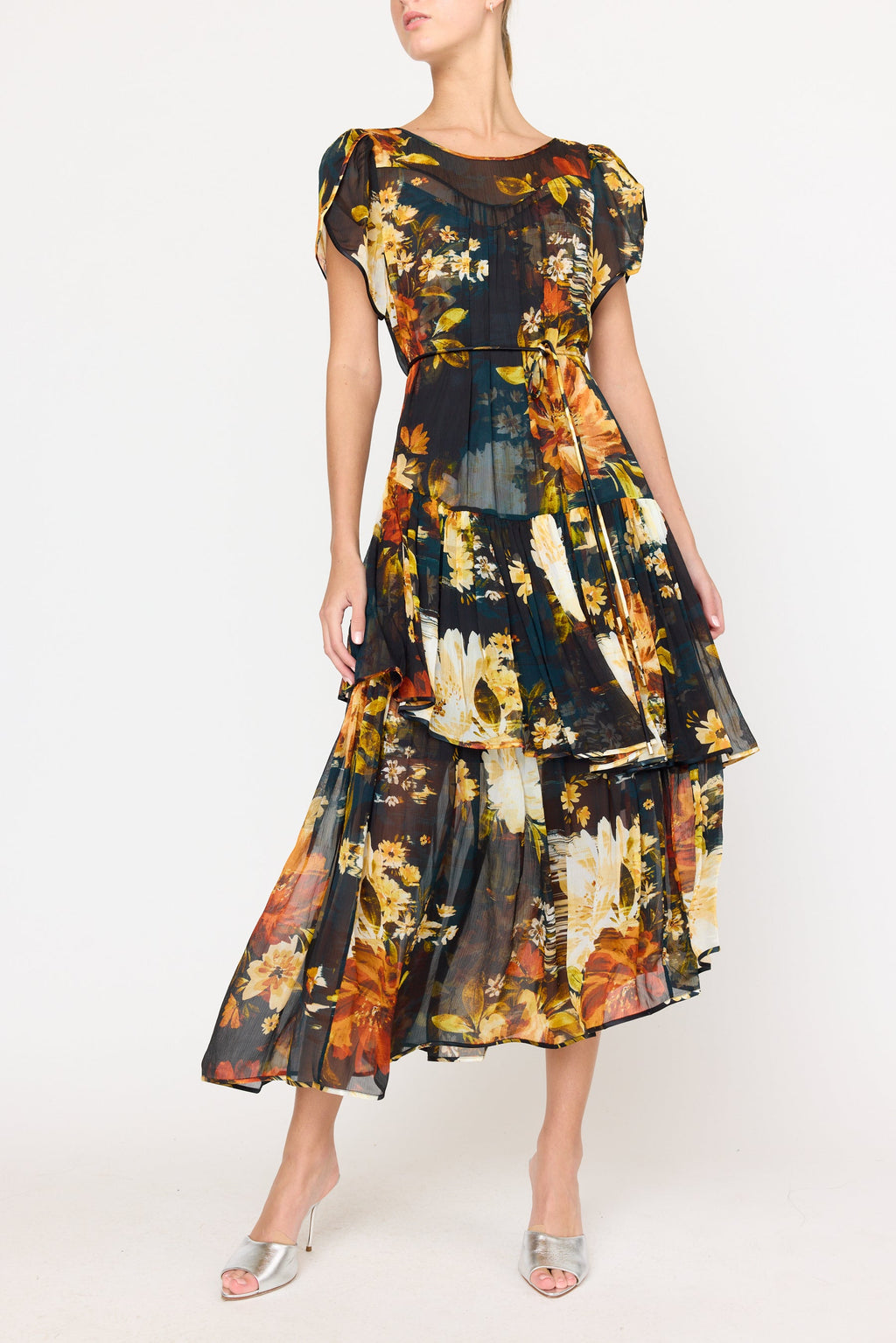 Christy Lynn Mallories Dress in Amber Glow