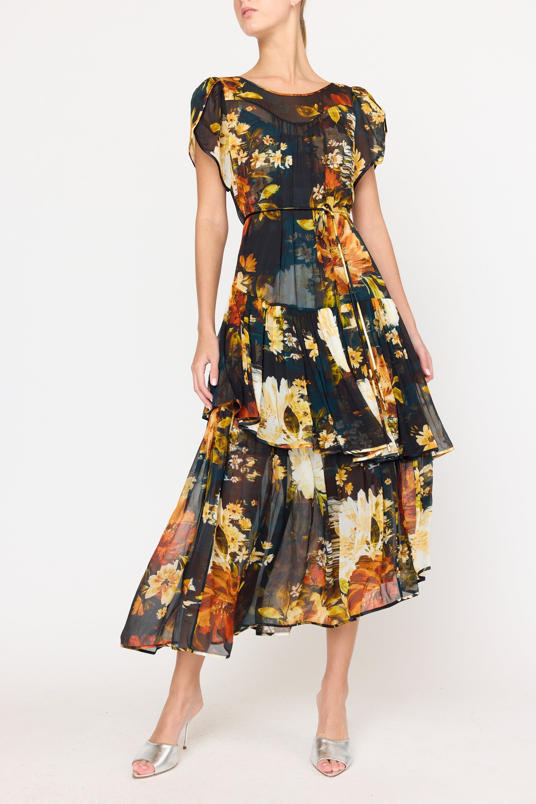 Christy Lynn Mallories Dress in Amber Glow
