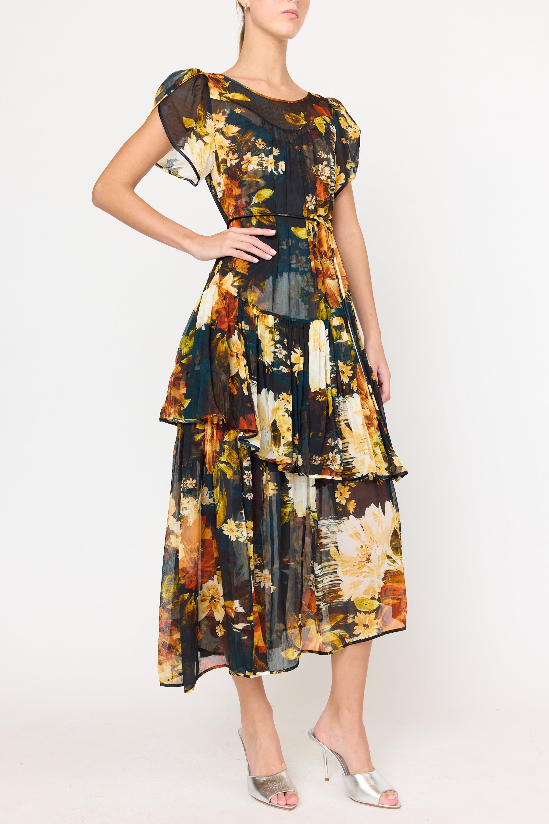 Christy Lynn Mallories Dress in Amber Glow