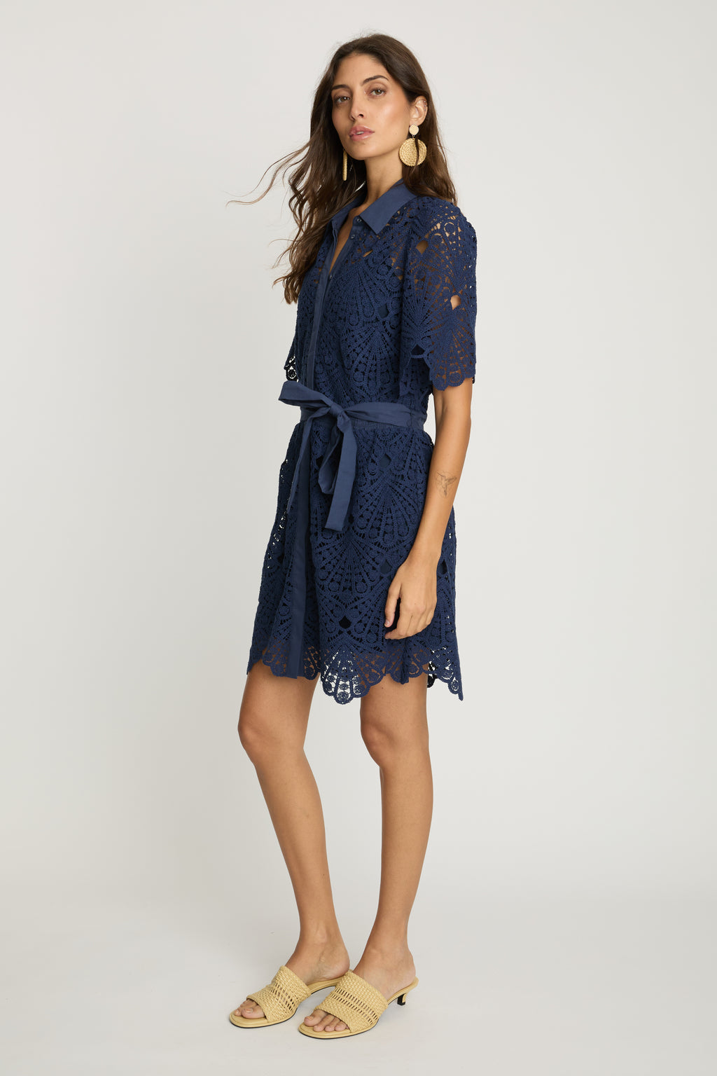 Caballero Eloise Dress in Navy Lace